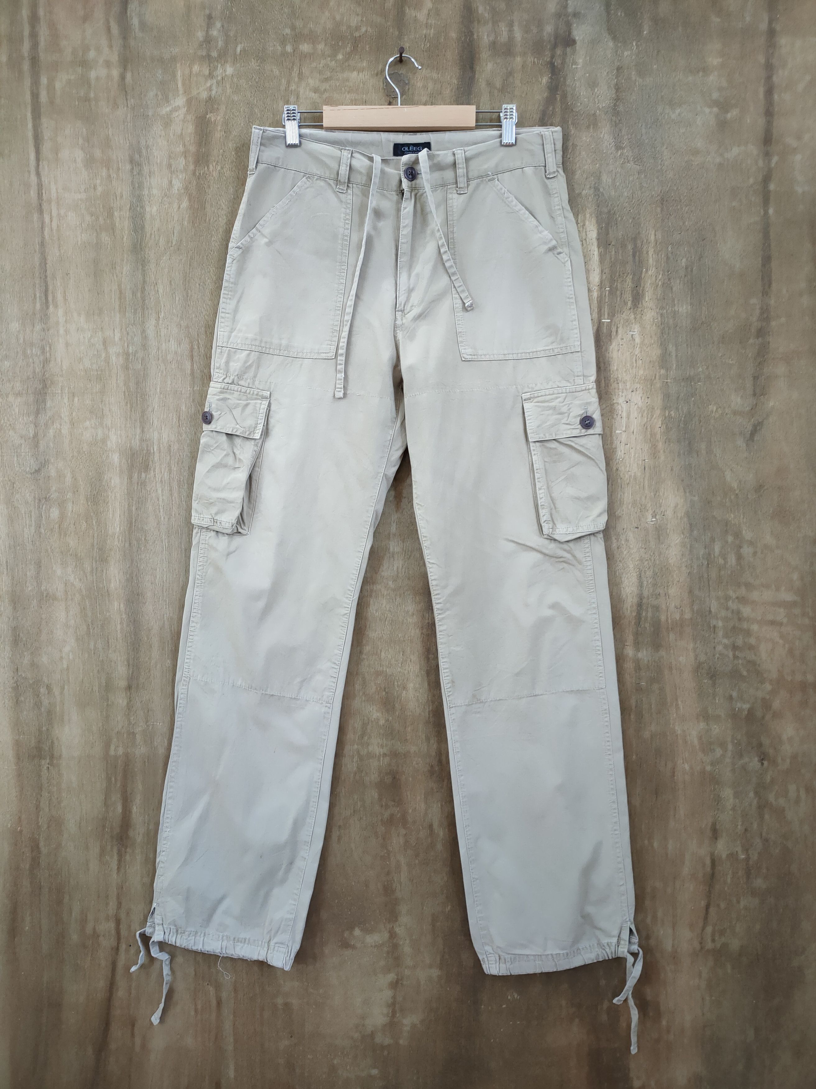 Japanese Brand OLEEG FADED CARGO PANTS Size US 32 / EU 48 - 1 Thumbnail