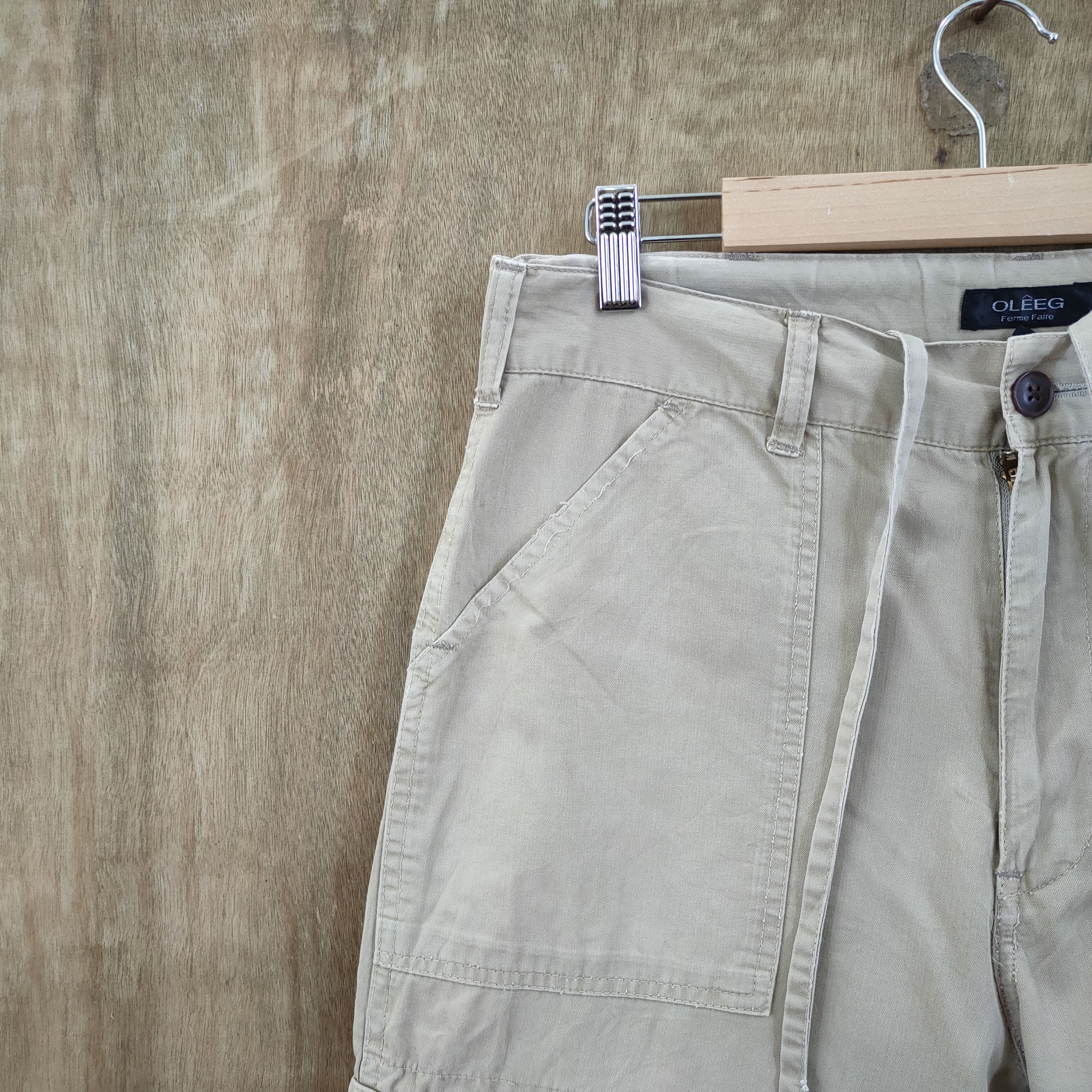 Japanese Brand OLEEG FADED CARGO PANTS Size US 32 / EU 48 - 7 Thumbnail