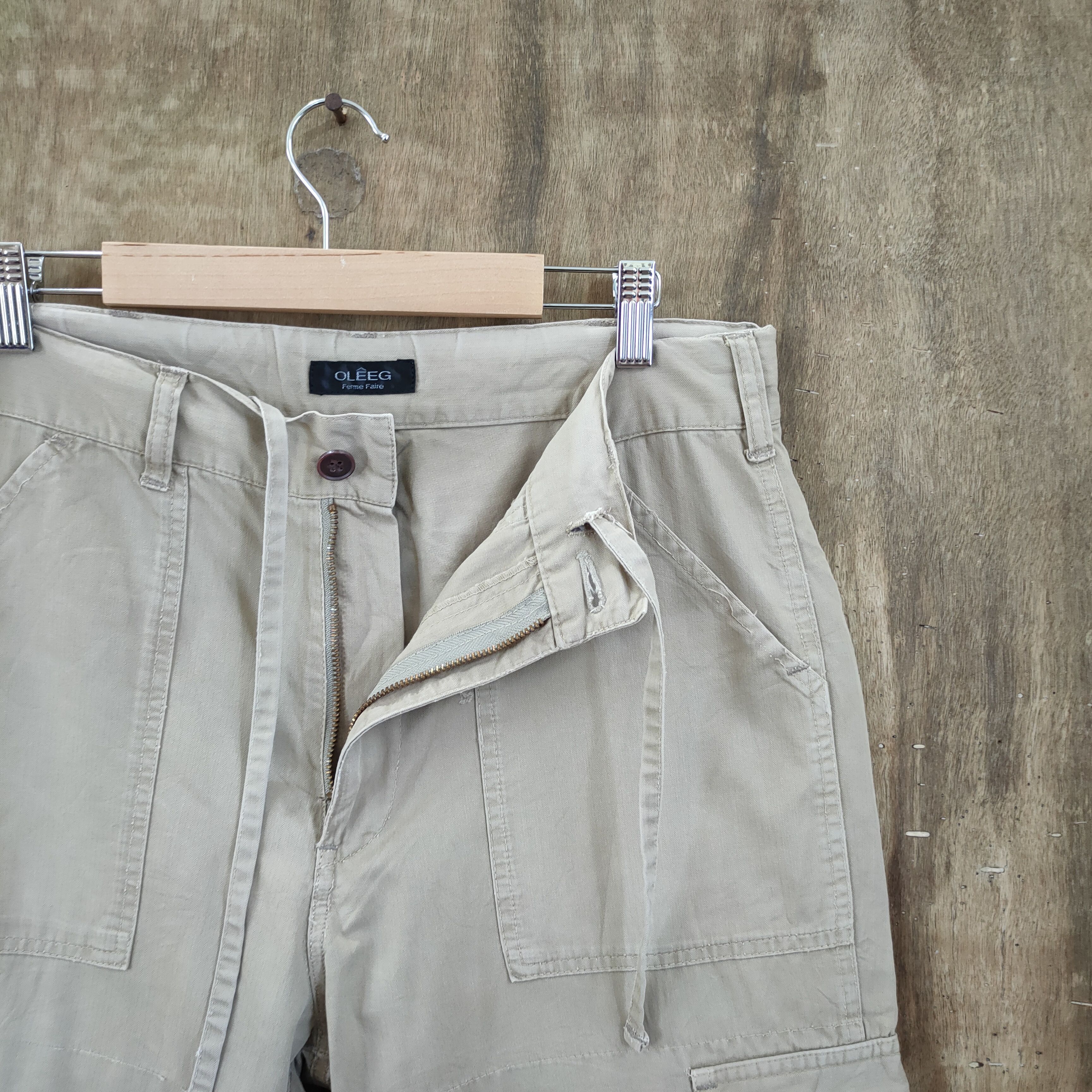 Japanese Brand OLEEG FADED CARGO PANTS Size US 32 / EU 48 - 9 Thumbnail