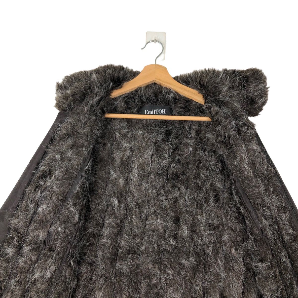 Designer VINTAGE EMILTOH JAPAN LONG JACKET MINK FUR LINING RARE Size M / US 6-8 / IT 42-44 - 11 Thumbnail