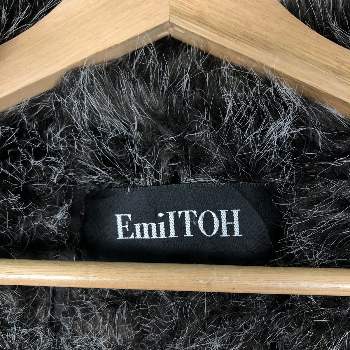 Designer VINTAGE EMILTOH JAPAN LONG JACKET MINK FUR LINING RARE Size M / US 6-8 / IT 42-44 - 12 Thumbnail