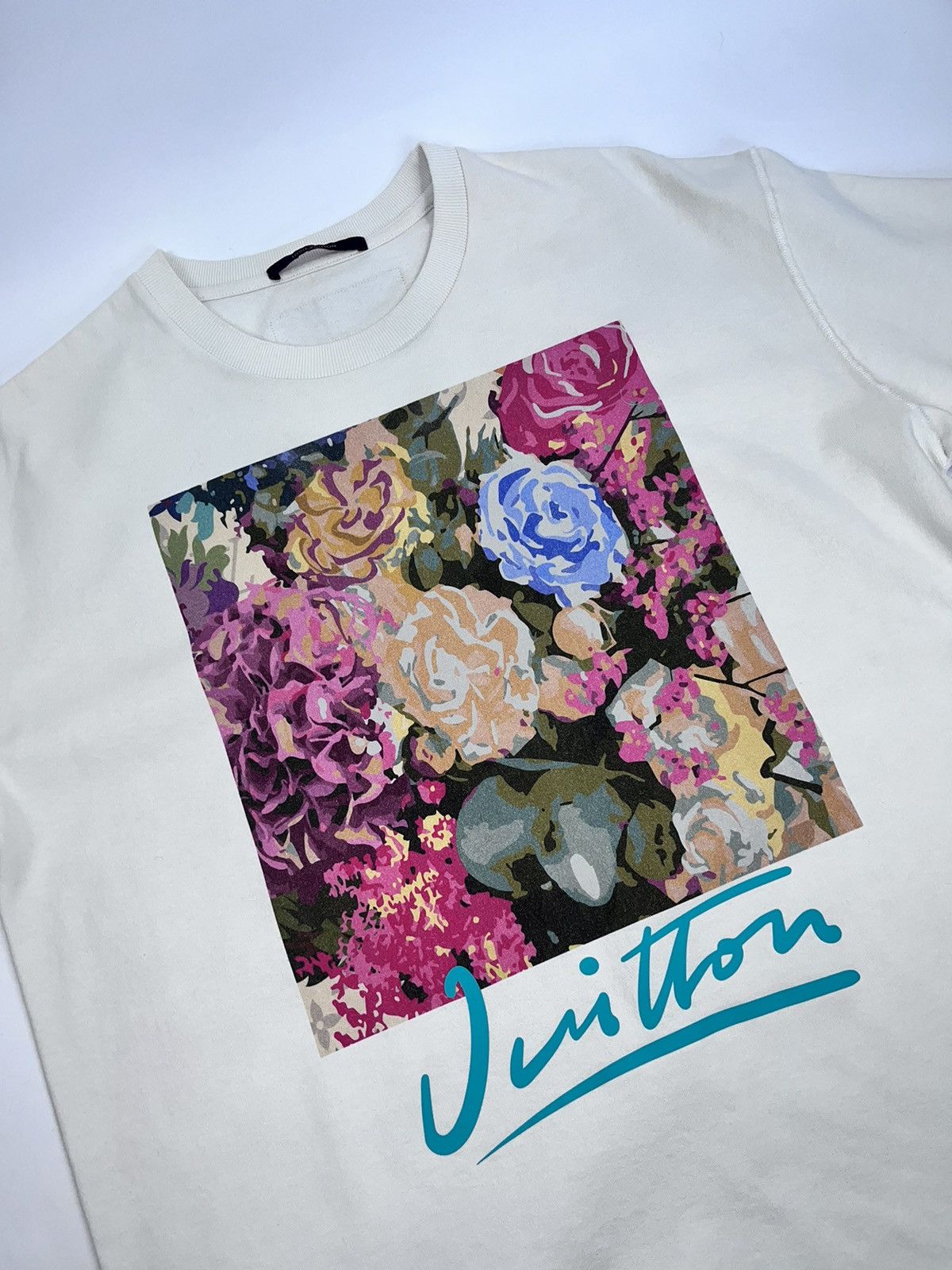 Louis Vuitton VIRGIL ABLOH FLORAL PRINT T-SHIRT Size US XL / EU 56 / 4 - 3 Thumbnail