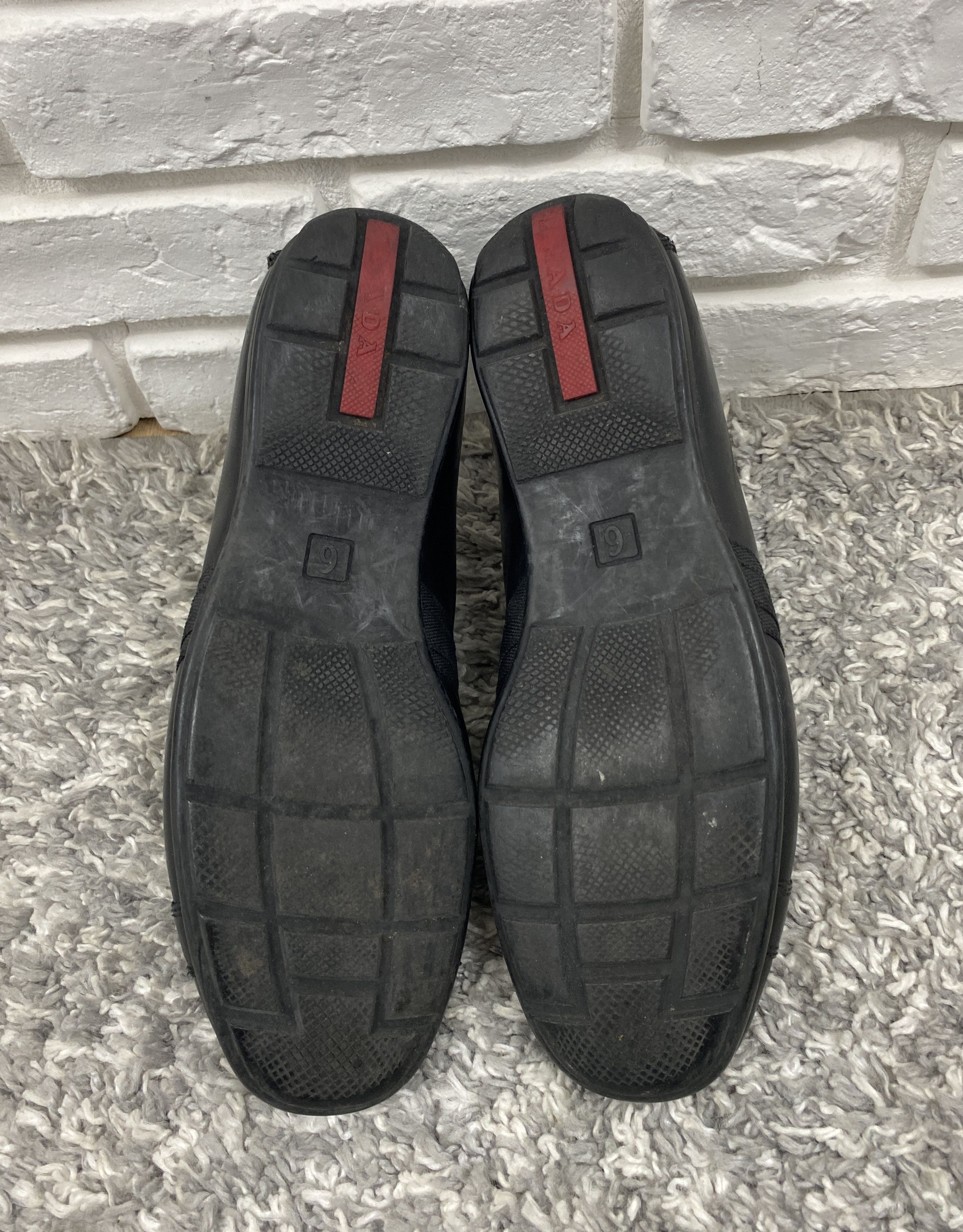 Leather Prada 2 Strap Leather Sneakers Shoes Black Size 6 US 7 UK 6 Size US 7 / EU 40 - 7 Thumbnail