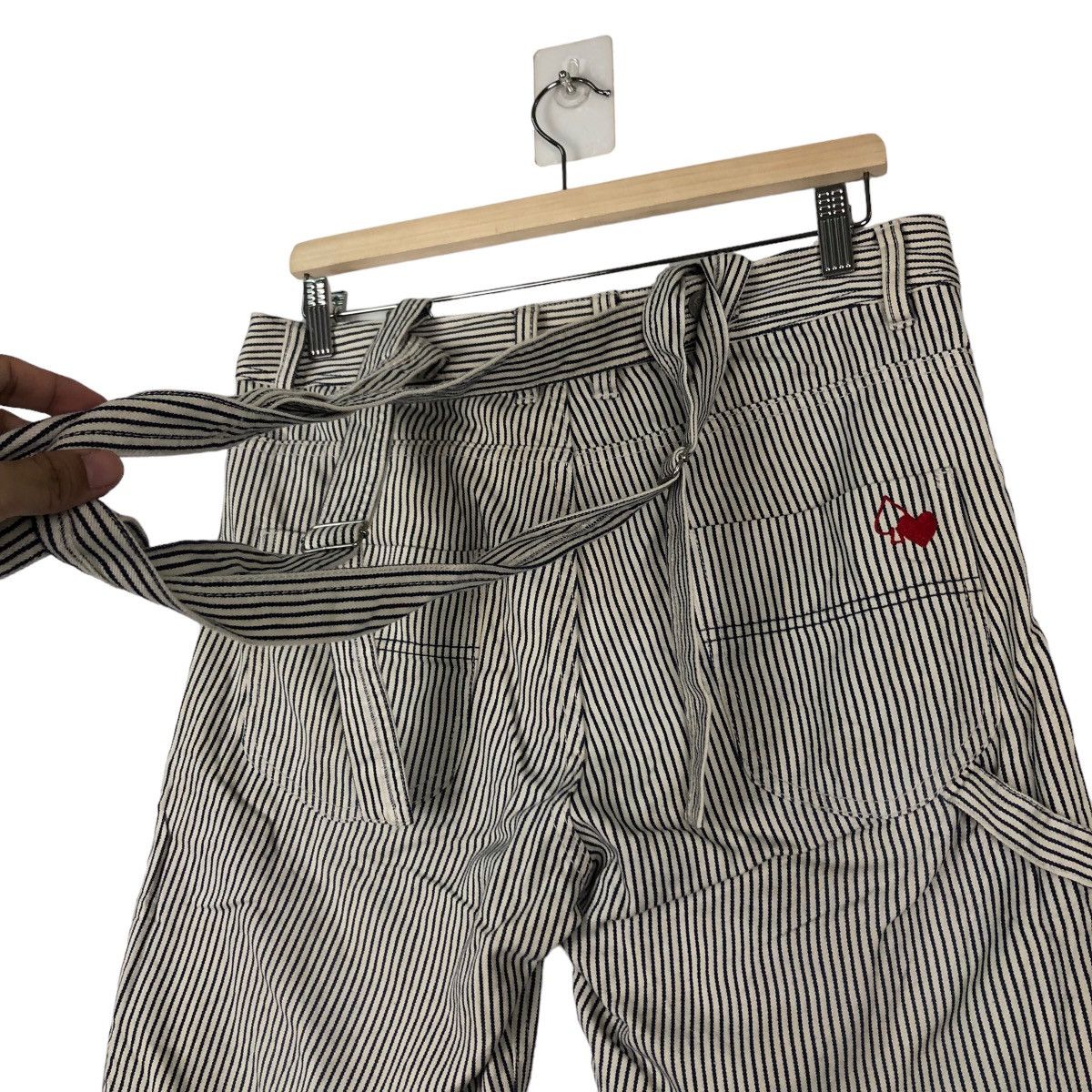 Vintage VINTAGE HIKORY CHORE WORK PANTS WG WORK ISSEY MIYAKE DESIGN Size US 32 / EU 48 - 8 Thumbnail