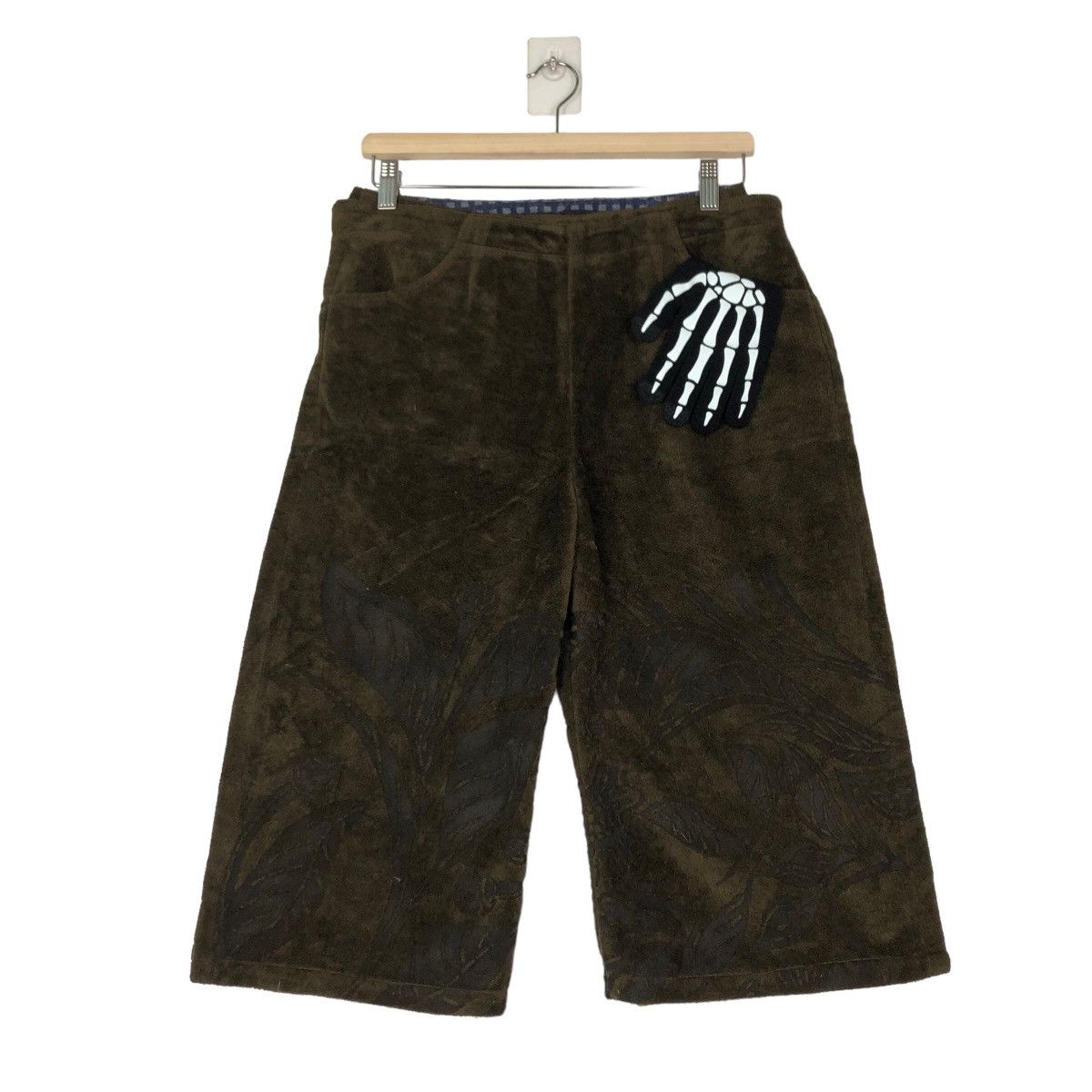 Japanese Brand VINTAGE YOKANG SHORT PANTS VELVET HYSTERIC GLAMOUR DESIGN Size US 30 / EU 46 - 1 Thumbnail