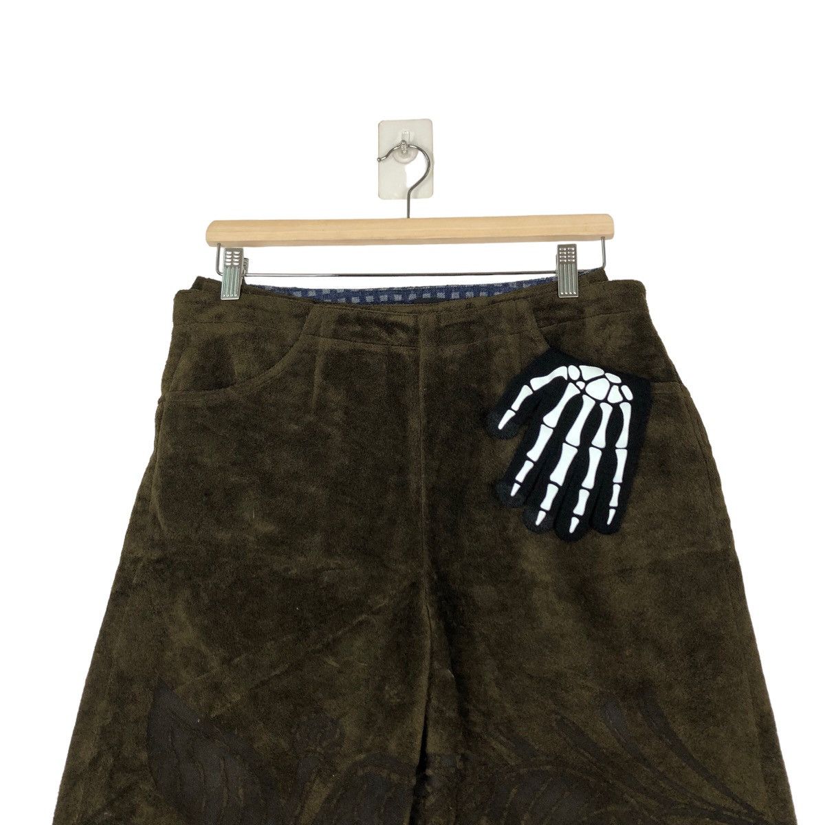 Japanese Brand VINTAGE YOKANG SHORT PANTS VELVET HYSTERIC GLAMOUR DESIGN Size US 30 / EU 46 - 2 Thumbnail