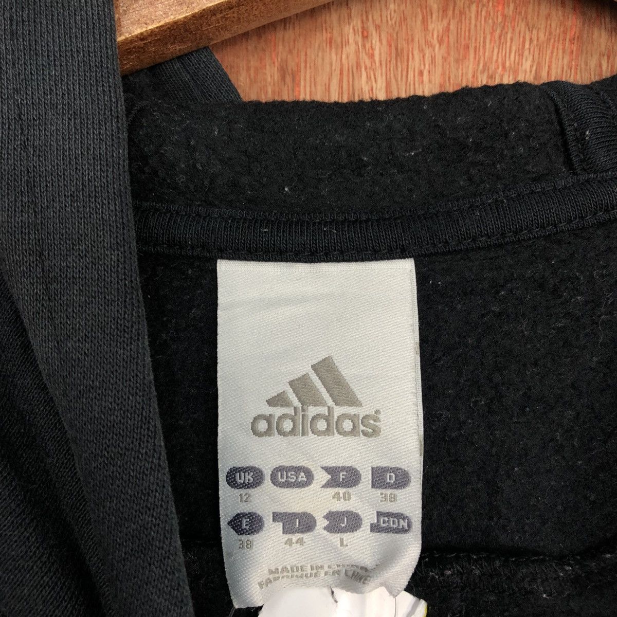 Adidas DL Adidas Black Hoodies sweatshirt #1969 Size M / US 6-8 / IT 42-44 - 11 Thumbnail
