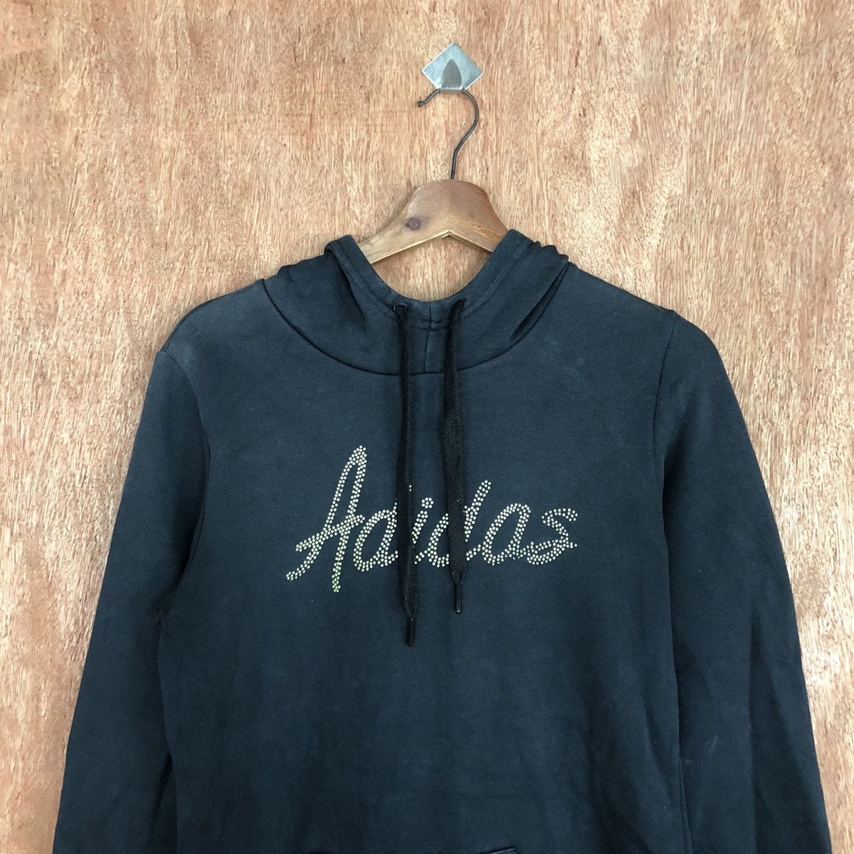 Adidas DL Adidas Black Hoodies sweatshirt #1969 Size M / US 6-8 / IT 42-44 - 2 Thumbnail
