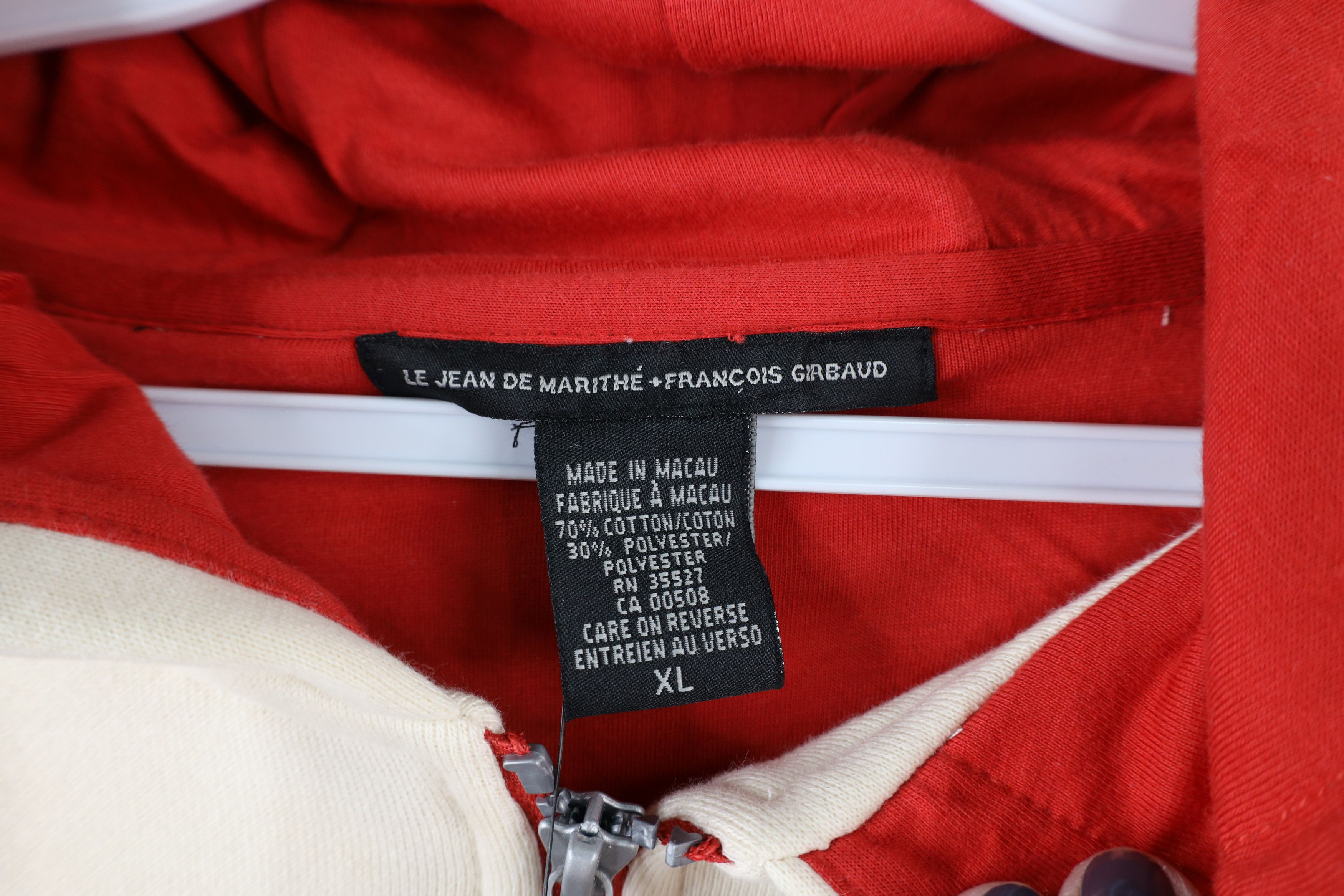 Marithe + Francois Girbaud × Vintage NOS Vintage 90s Marithe Francois Girbaud Full Zip Hoodie Size US XL / EU 56 / 4 - 4 Thumbnail