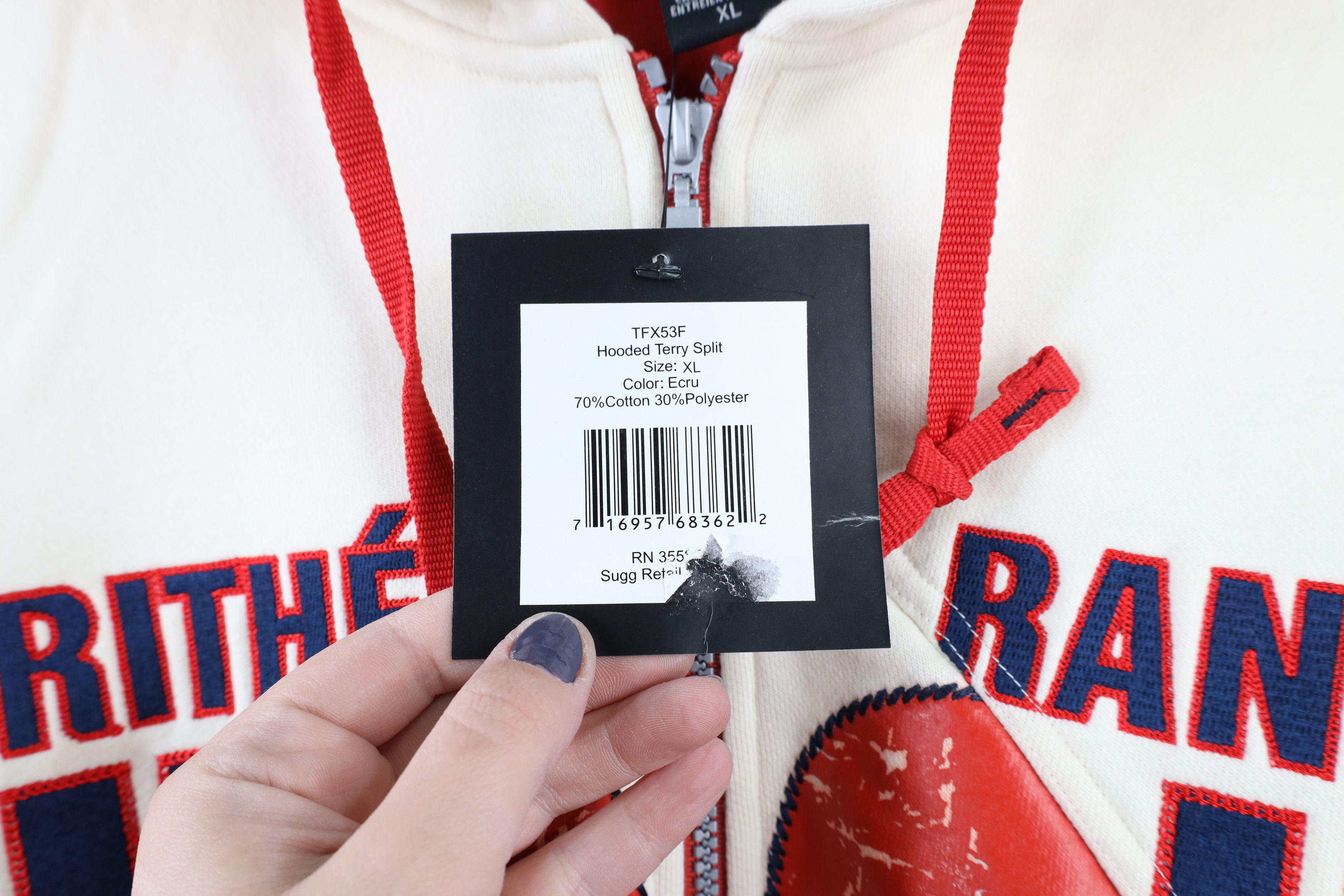 Marithe + Francois Girbaud × Vintage NOS Vintage 90s Marithe Francois Girbaud Full Zip Hoodie Size US XL / EU 56 / 4 - 5 Thumbnail