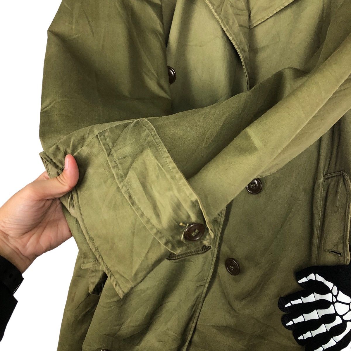 Japanese Brand TRUE VINTAGE 40’s LONG JACKET BONDAGE DESIGN MILITARY US Size US S / EU 44-46 / 1 - 13 Thumbnail