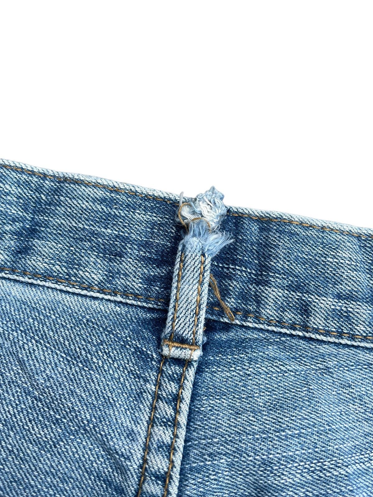 Japanese Brand Karakuri Emboiderey Distresed Denim Size US 34 / EU 50 - 14 Thumbnail
