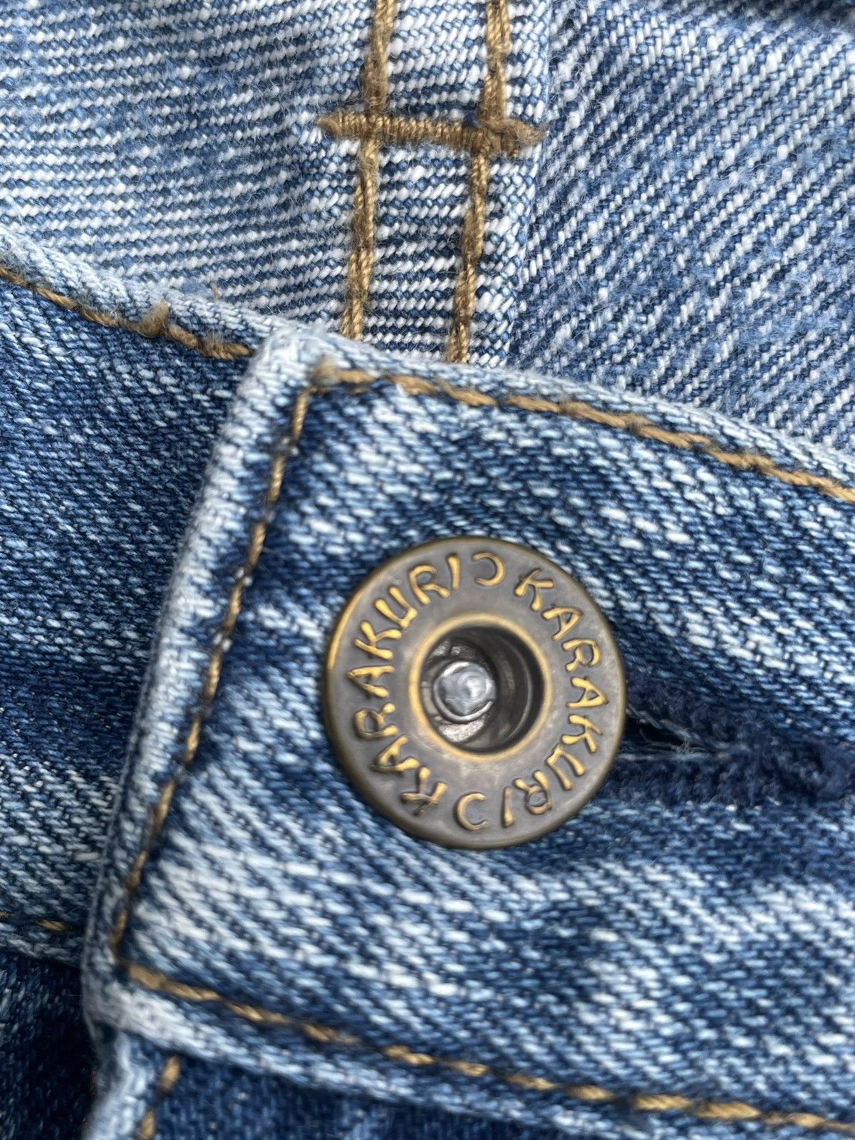 Japanese Brand Karakuri Emboiderey Distresed Denim Size US 34 / EU 50 - 20 Thumbnail