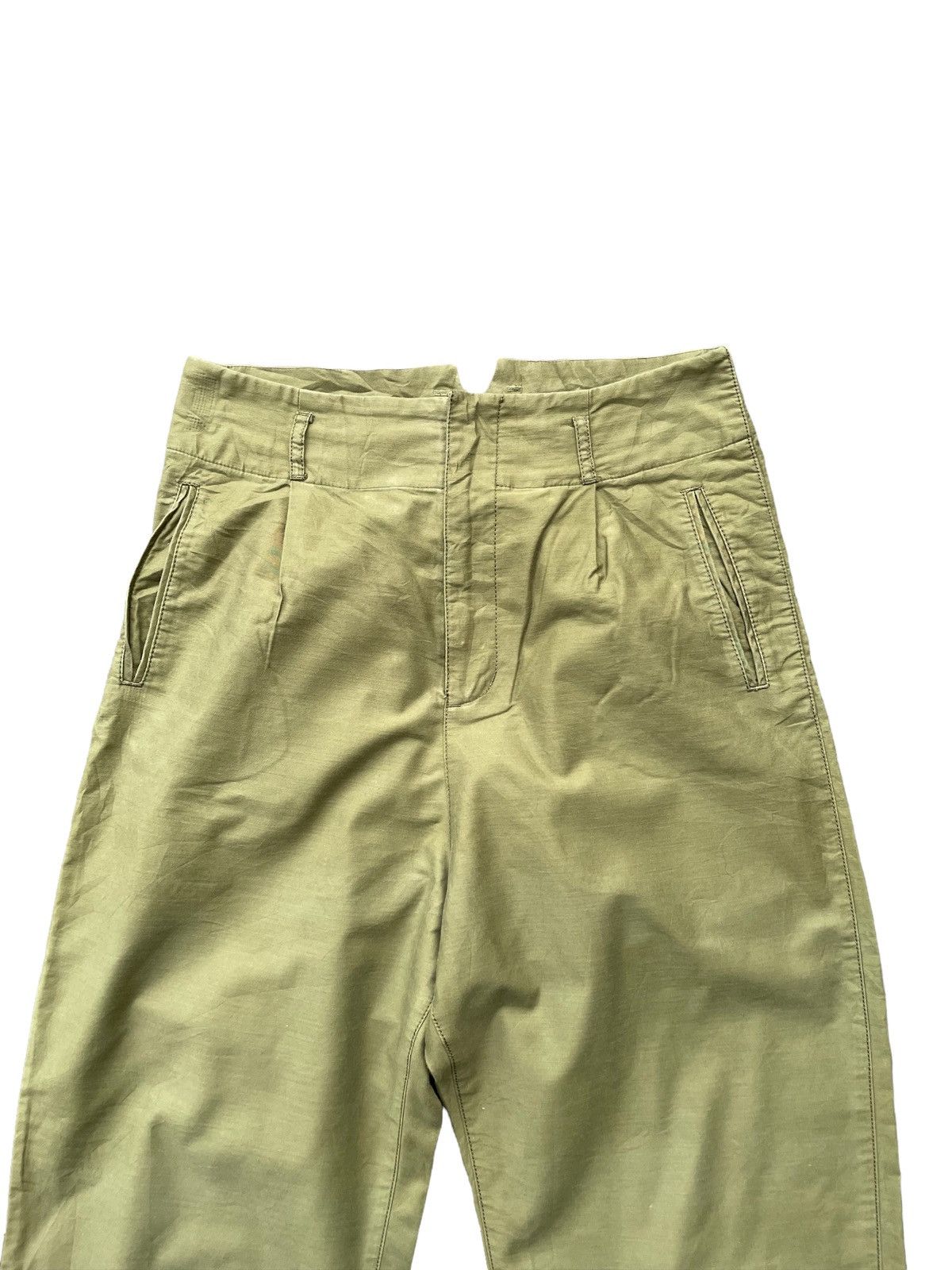Japanese Brand Olive Green D’un a Dix Military Style Trouser Size US 30 / EU 46 - 4 Thumbnail