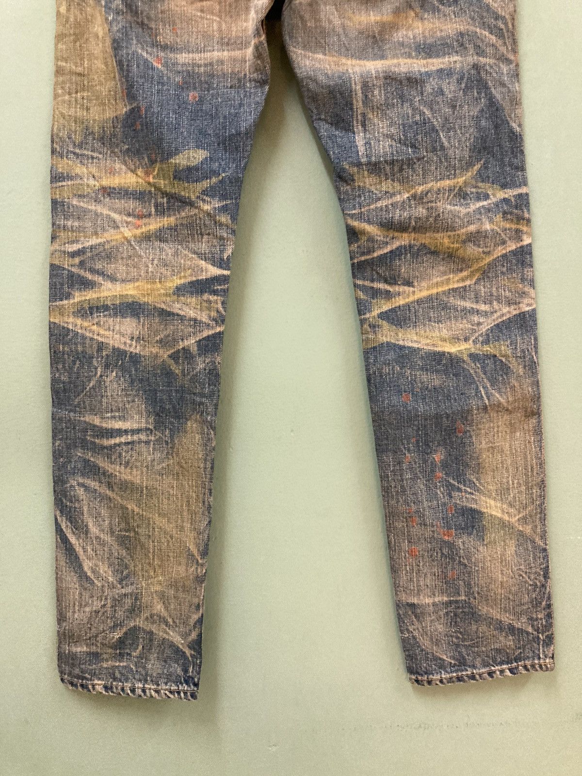 Hysteric Glamour SWAGGER - SLIM FIT DESTROYED DISTRESSED PAINTED JEANS Size US 31 - 4 Thumbnail
