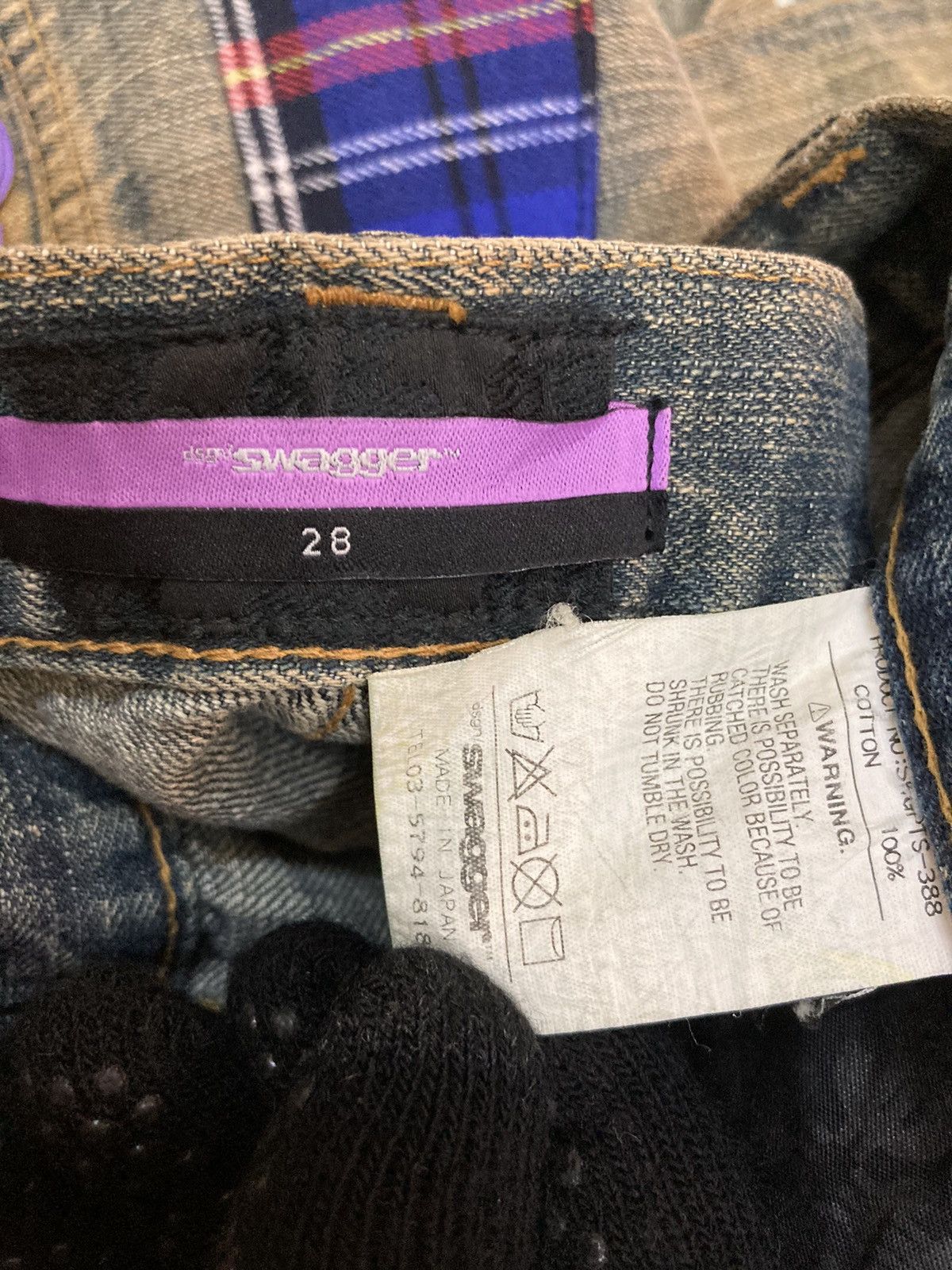 Hysteric Glamour SWAGGER - SLIM FIT DESTROYED DISTRESSED PAINTED JEANS Size US 31 - 12 Thumbnail