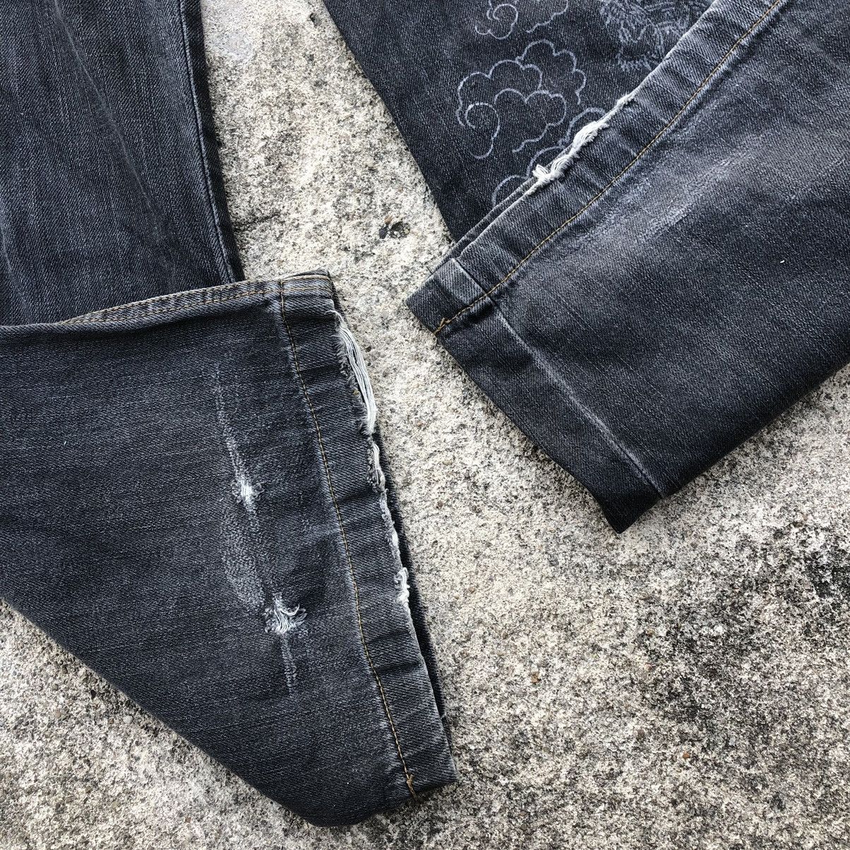 DrunknMunky × Japanese Brand 🔥Rare🔥Drunkn Munky Mural Distress Tactical Cargo Denim Pants Size US 34 / EU 50 - 7 Thumbnail