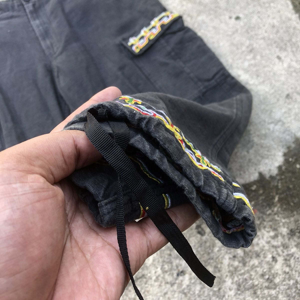 Japanese Brand 🔥Rare🔥Arfican Taro Embroidered Rasta Tactical Cargo Pants Size US 34 / EU 50 - 9 Thumbnail
