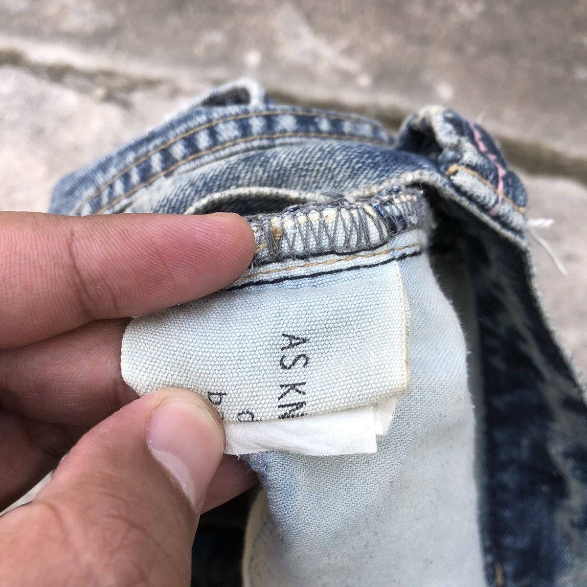 Japanese Brand 🔥Sick🔥🇯🇵As Know As Embroidered Sukajan Tiger Distress Jeans Size US 32 / EU 48 - 16 Thumbnail