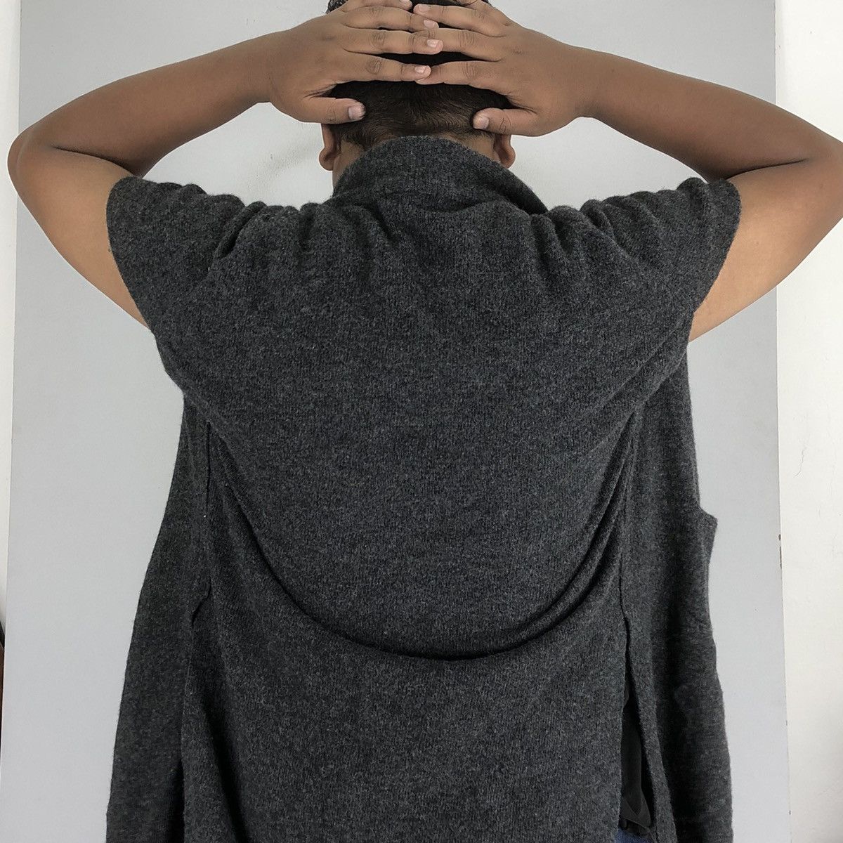 Designer × Hussein Chalayan 🔥Iconic🔥Hussein Chalayan Free Styles Wide Long Wool Cardigan Size M / US 6-8 / IT 42-44 - 19 Thumbnail