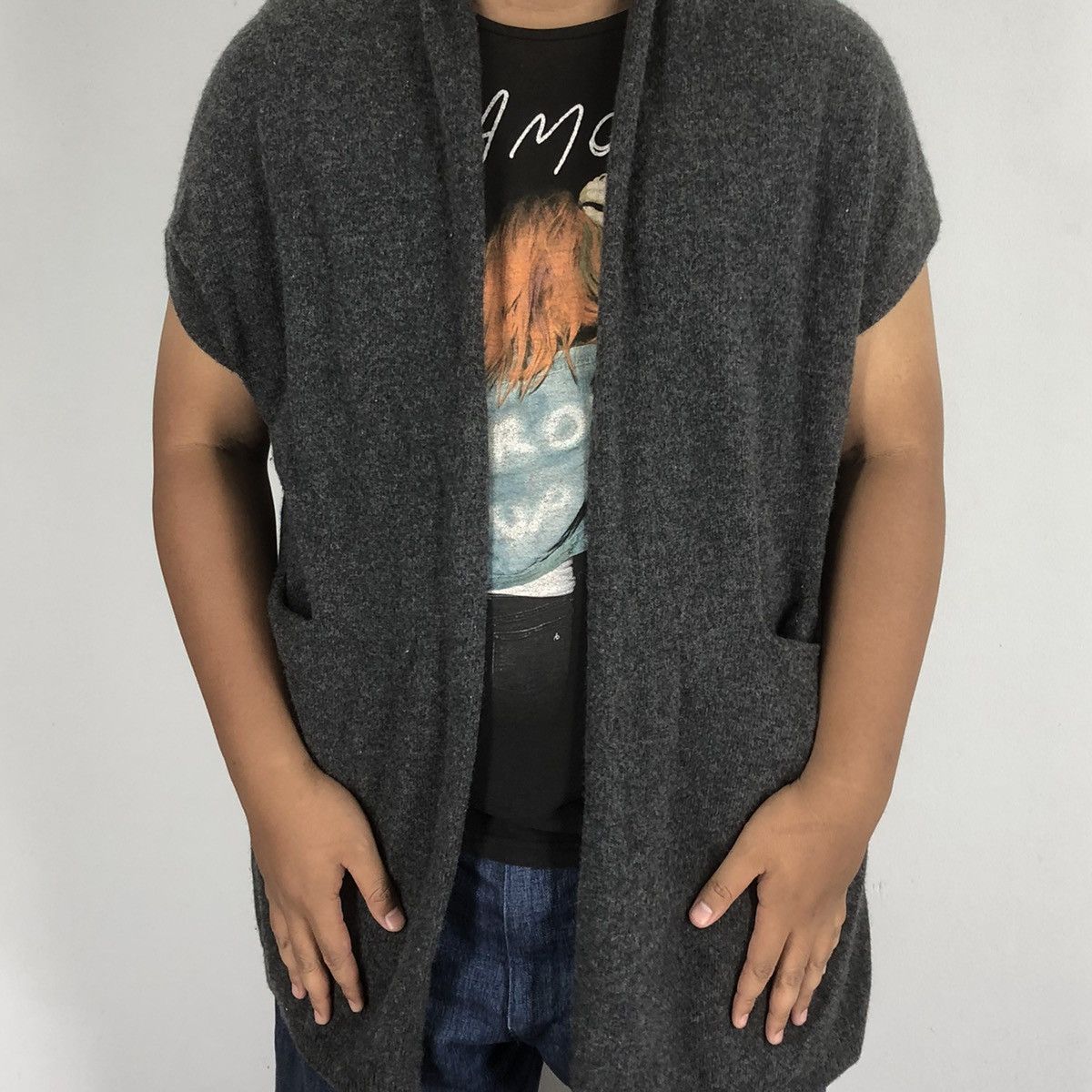 Designer × Hussein Chalayan 🔥Iconic🔥Hussein Chalayan Free Styles Wide Long Wool Cardigan Size M / US 6-8 / IT 42-44 - 16 Thumbnail