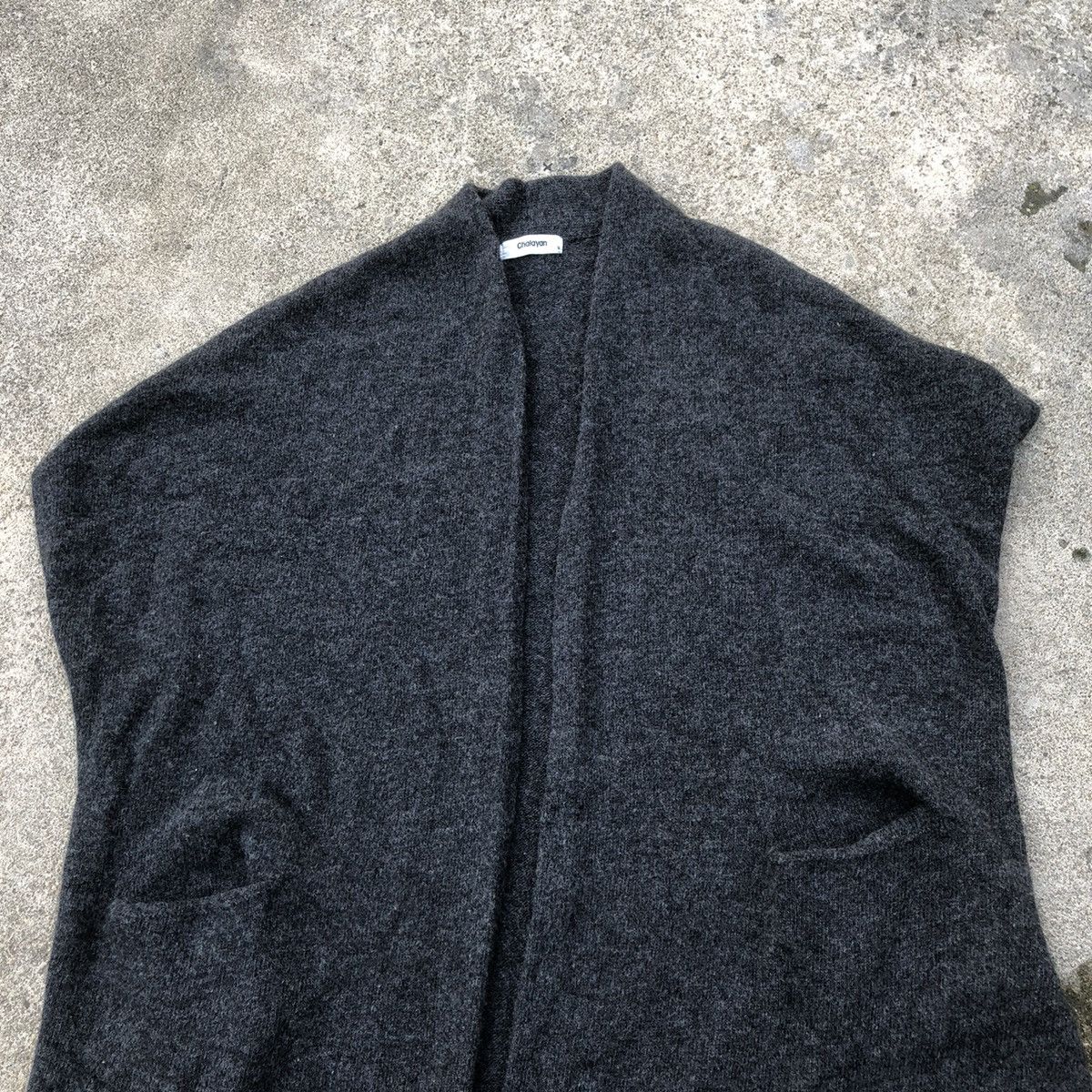 Designer × Hussein Chalayan 🔥Iconic🔥Hussein Chalayan Free Styles Wide Long Wool Cardigan Size M / US 6-8 / IT 42-44 - 2 Thumbnail