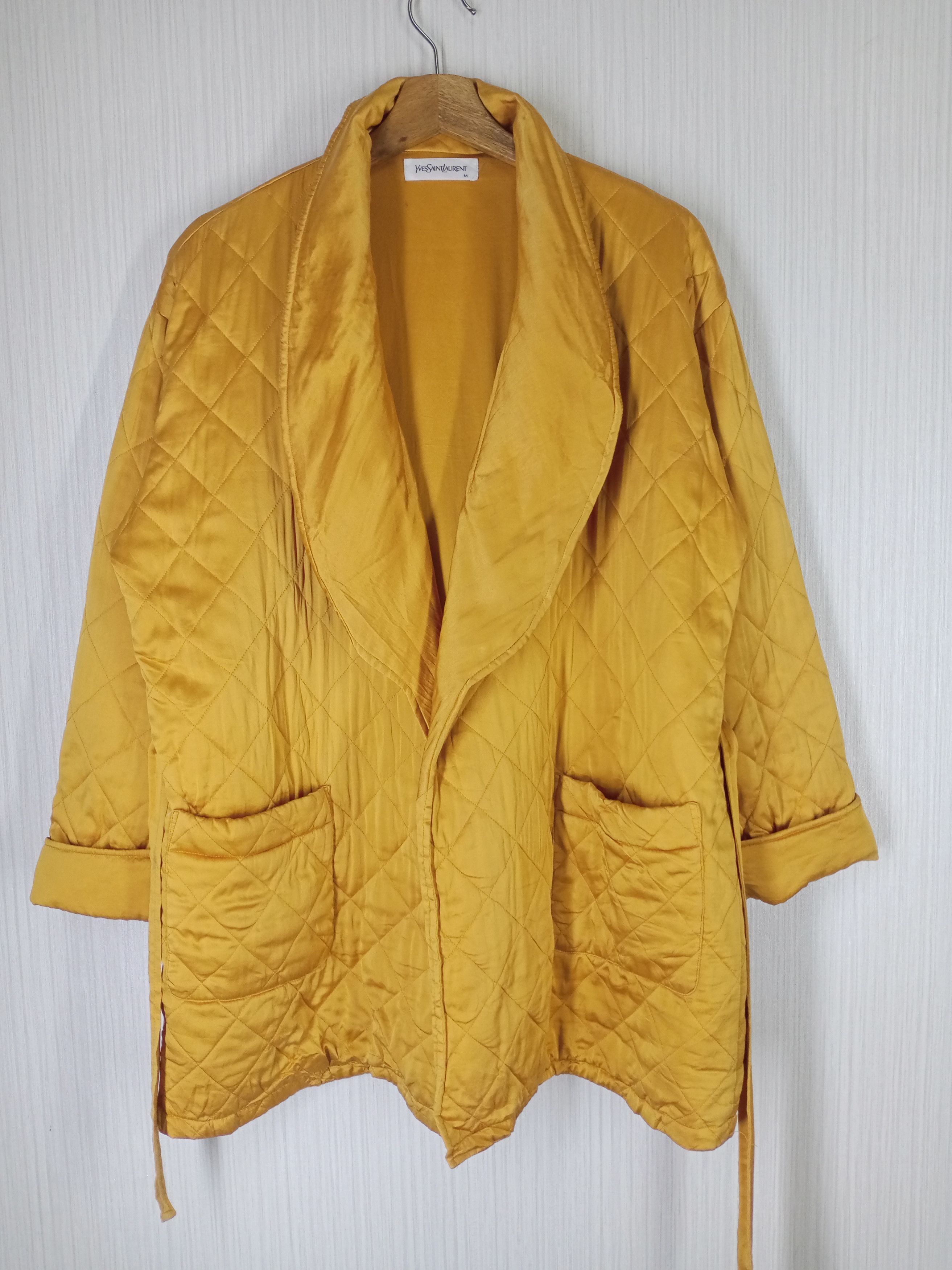 Yves Saint Laurent Vintage Yves Saint Laurent Quilted Kimono Cardigan Size US M / EU 48-50 / 2 - 1 Thumbnail