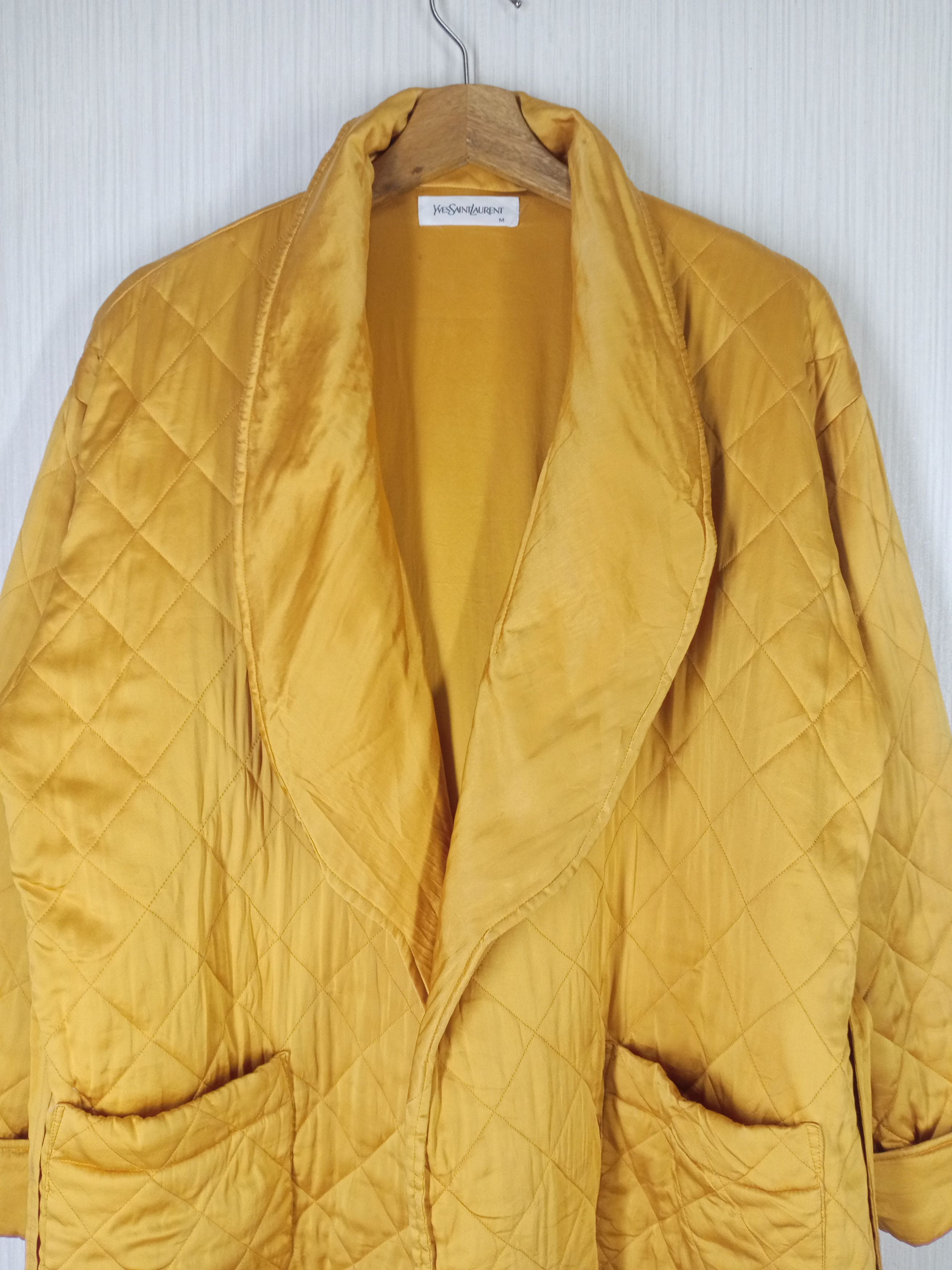 Yves Saint Laurent Vintage Yves Saint Laurent Quilted Kimono Cardigan Size US M / EU 48-50 / 2 - 2 Thumbnail
