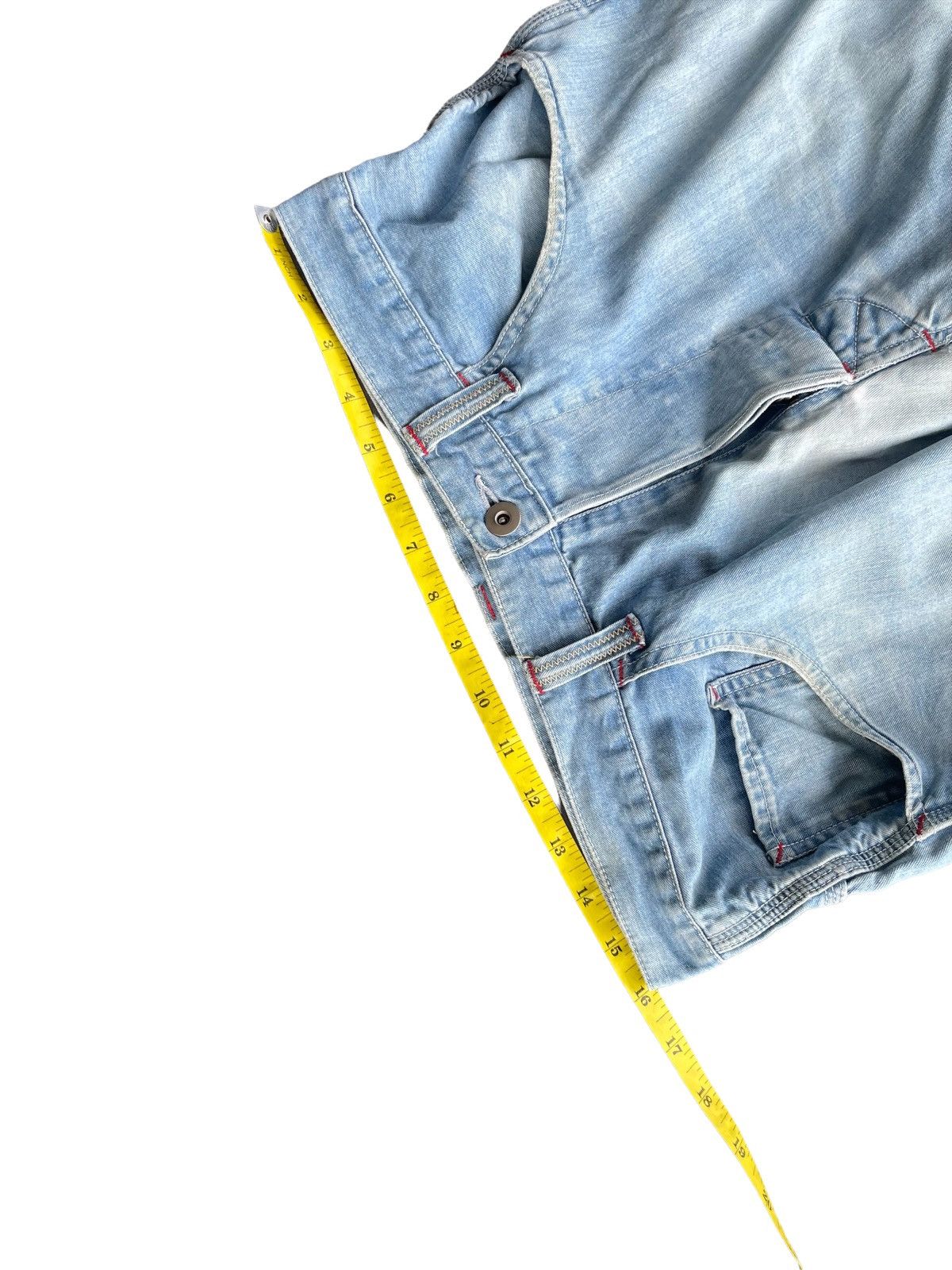 Japanese Brand Vintage Workwear Aging Faded Wash Denim Size US 32 / EU 48 - 2 Thumbnail