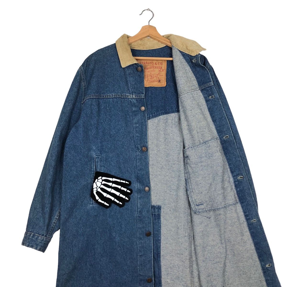 Levi's TRUE VINTAGE 90’s LONG JACKET DENIM LEVI’S MADE IN USA Size US L / EU 52-54 / 3 - 10 Thumbnail