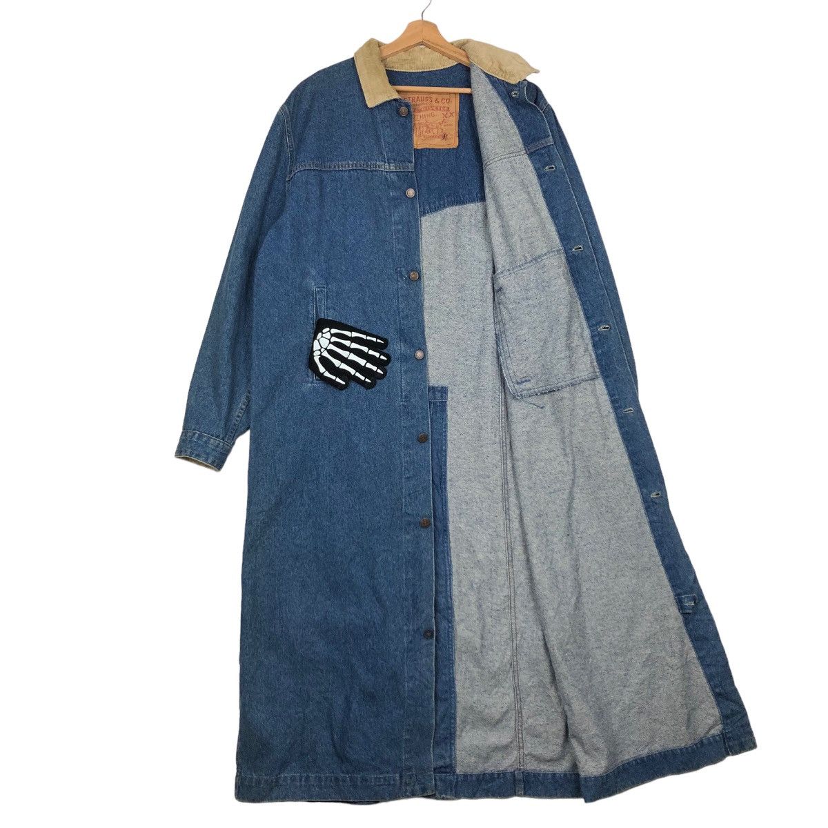 Levi's TRUE VINTAGE 90’s LONG JACKET DENIM LEVI’S MADE IN USA Size US L / EU 52-54 / 3 - 9 Thumbnail