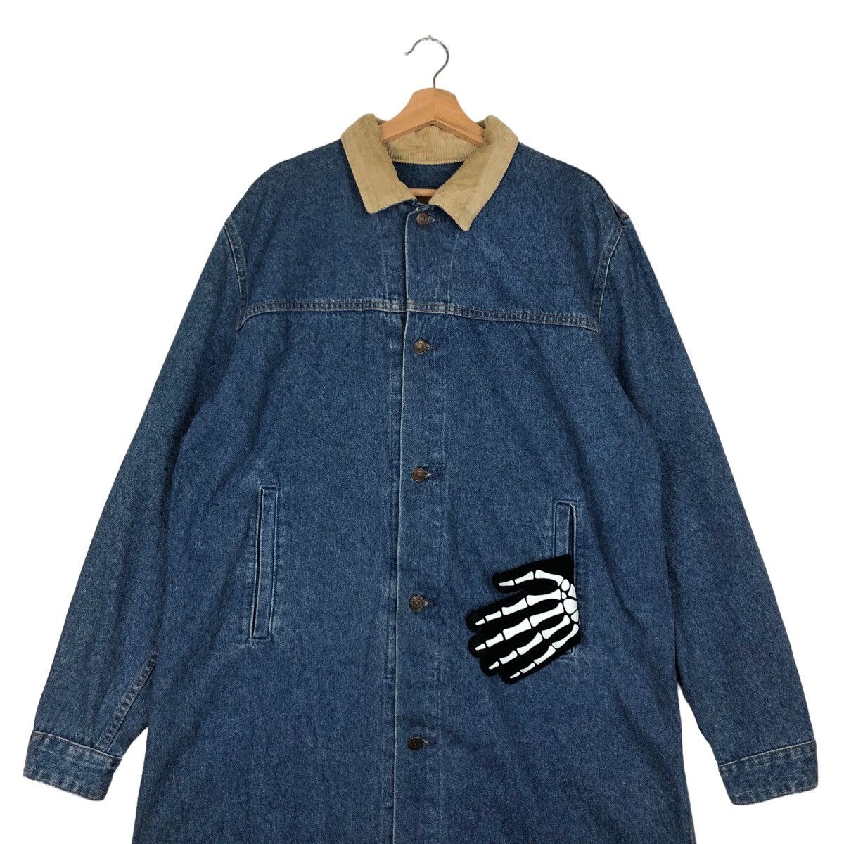 Levi's TRUE VINTAGE 90’s LONG JACKET DENIM LEVI’S MADE IN USA Size US L / EU 52-54 / 3 - 2 Thumbnail