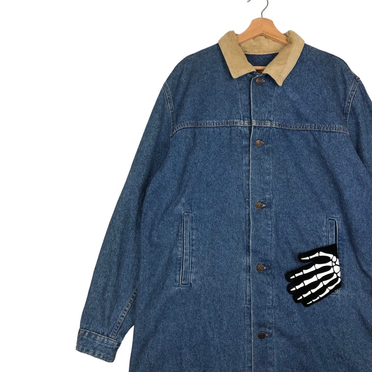 Levi's TRUE VINTAGE 90’s LONG JACKET DENIM LEVI’S MADE IN USA Size US L / EU 52-54 / 3 - 6 Thumbnail