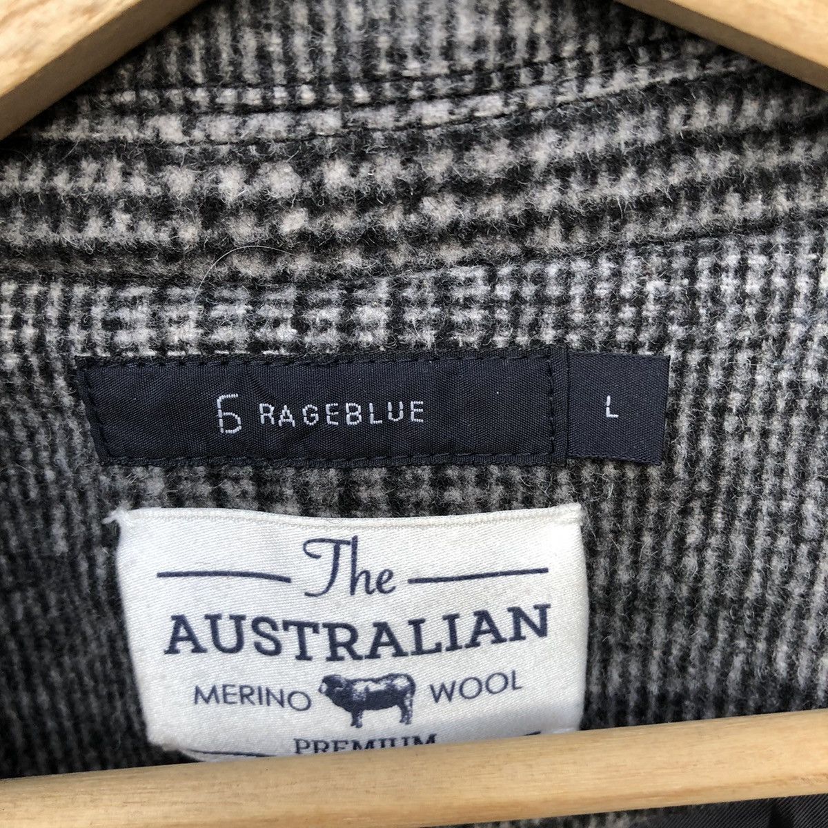 Japanese Brand 🔥Japanese Brand Rageblue Harringbone Wool Jacket Size US M / EU 48-50 / 2 - 3 Thumbnail