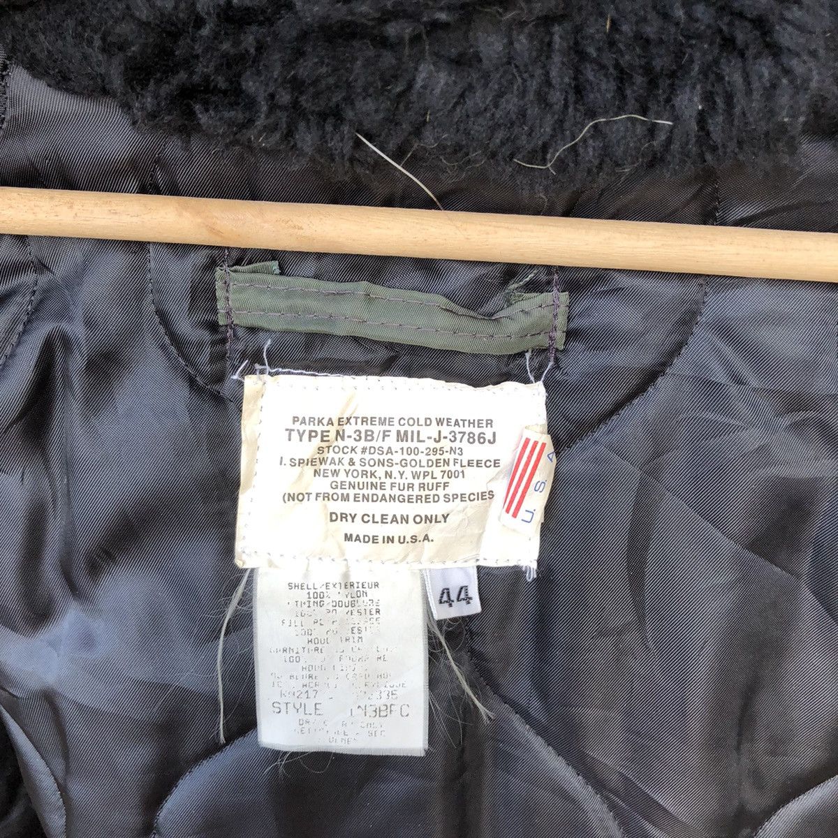 I. Spiewak And Sons Vtg I Spiewak Jacket Type N3B Fur Ruff Hoodie Faded Jacket Size US L / EU 52-54 / 3 - 9 Thumbnail