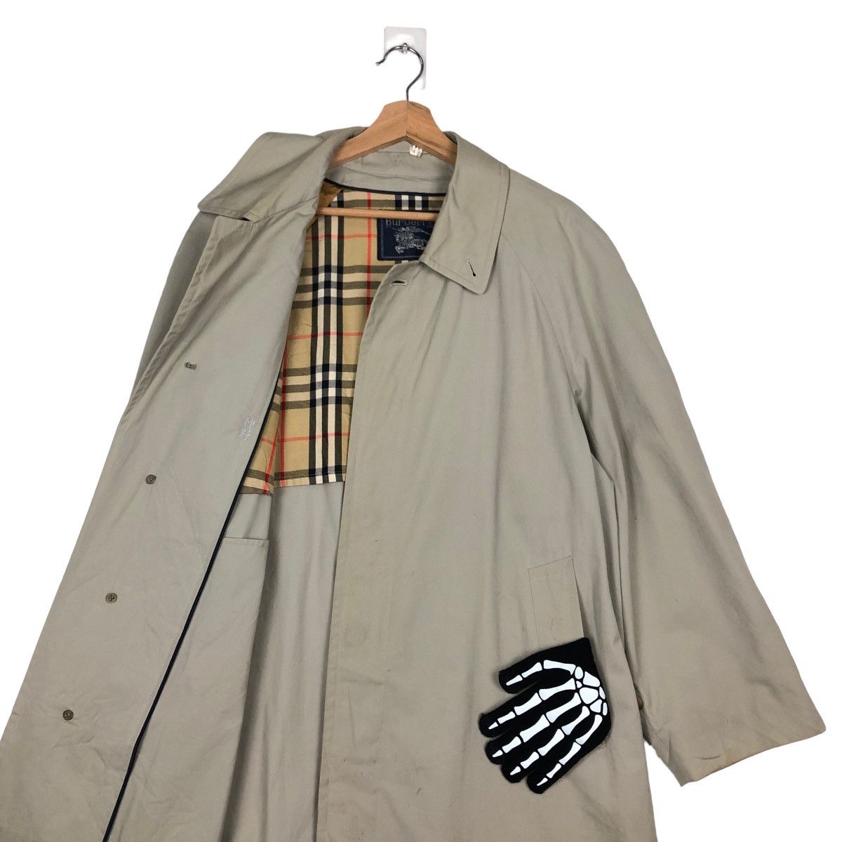 Burberry VINTAGE LONG JACKET BURBERRYS NOVA CHECK LINING Size US M / EU 48-50 / 2 - 10 Thumbnail