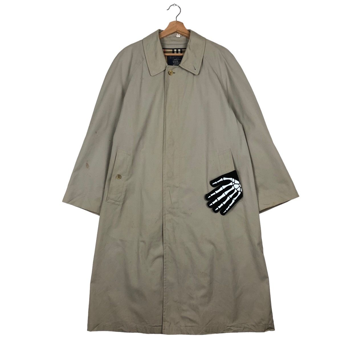 Burberry VINTAGE LONG JACKET BURBERRYS NOVA CHECK LINING Size US M / EU 48-50 / 2 - 1 Thumbnail