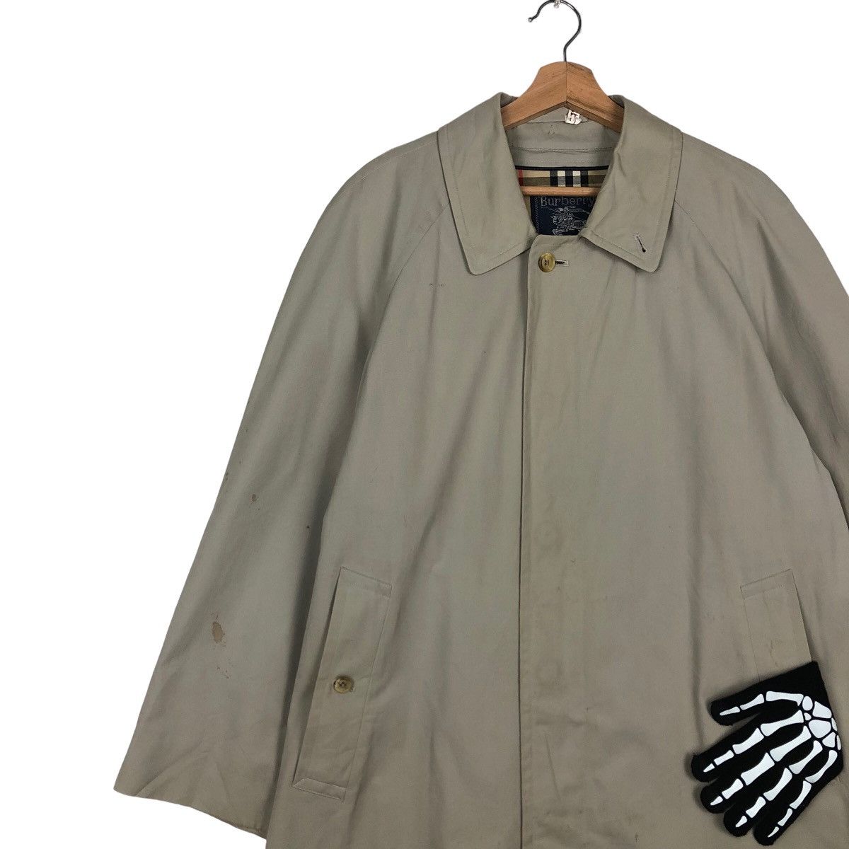 Burberry VINTAGE LONG JACKET BURBERRYS NOVA CHECK LINING Size US M / EU 48-50 / 2 - 6 Thumbnail