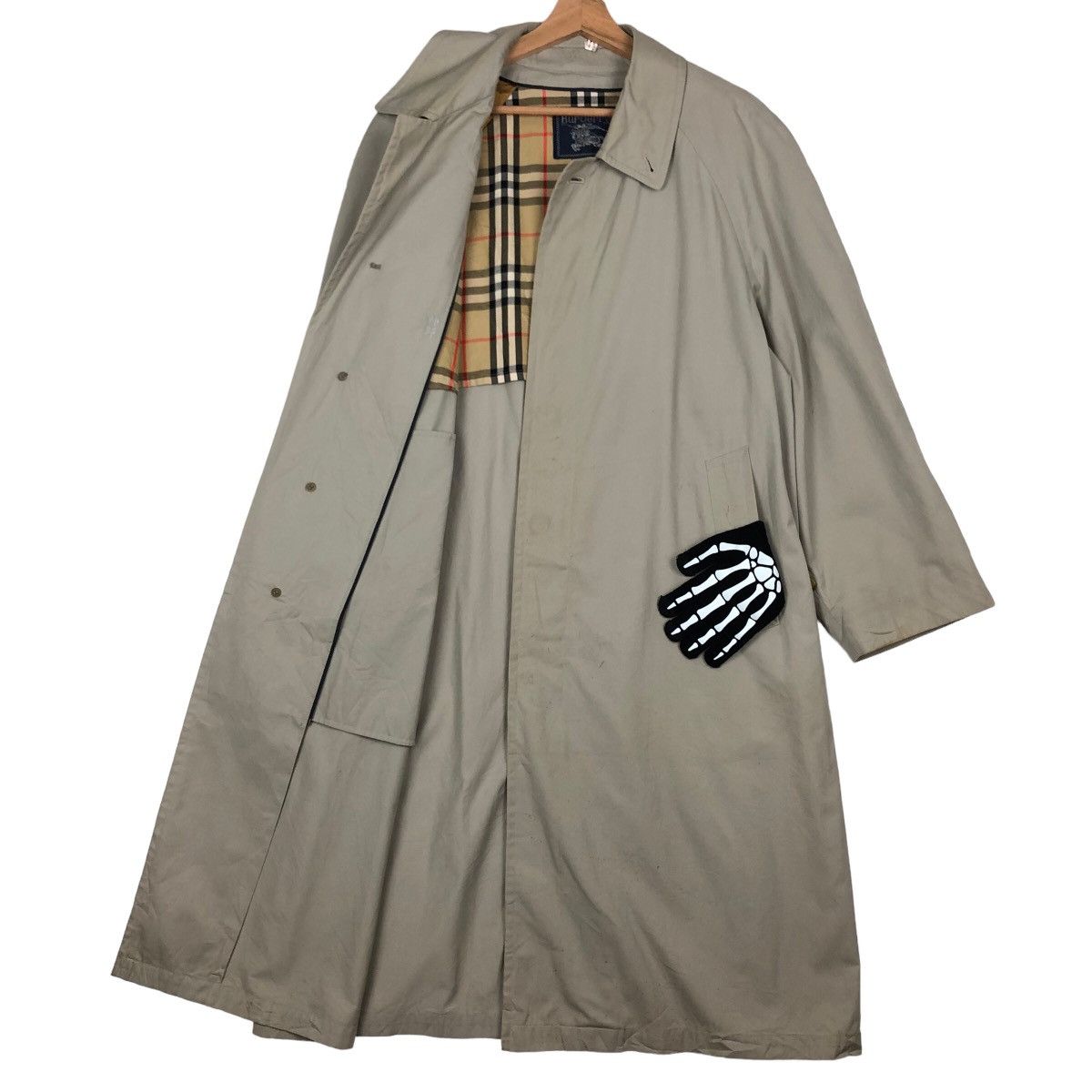 Burberry VINTAGE LONG JACKET BURBERRYS NOVA CHECK LINING Size US M / EU 48-50 / 2 - 9 Thumbnail