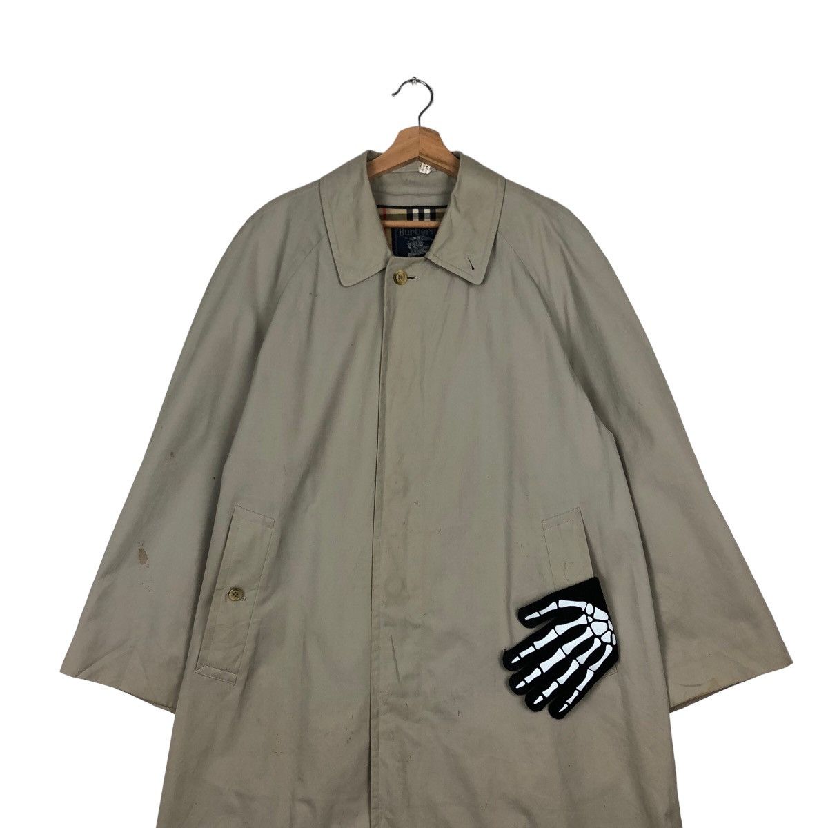 Burberry VINTAGE LONG JACKET BURBERRYS NOVA CHECK LINING Size US M / EU 48-50 / 2 - 2 Thumbnail