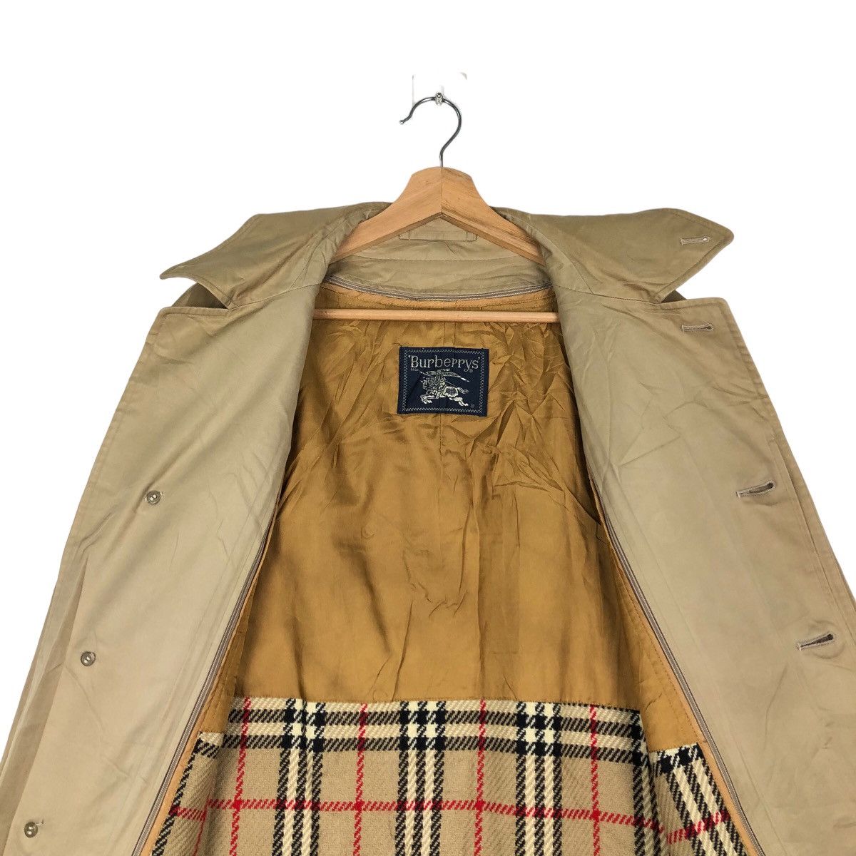 Burberry VINTAGE BURBERRYS LONG JACKET NOVA CHECK LINING Size US M / EU 48-50 / 2 - 11 Thumbnail