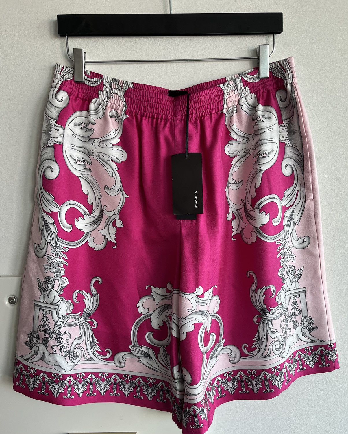 Versace Rare Super Runway Brand New Pure Silk Runway Medusa Shorts Size US 34 / EU 50 - 22 Thumbnail