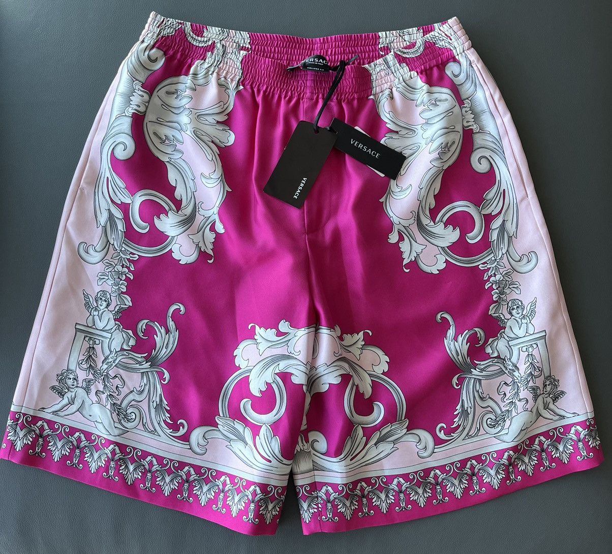Versace Rare Super Runway Brand New Pure Silk Runway Medusa Shorts Size US 34 / EU 50 - 1 Thumbnail