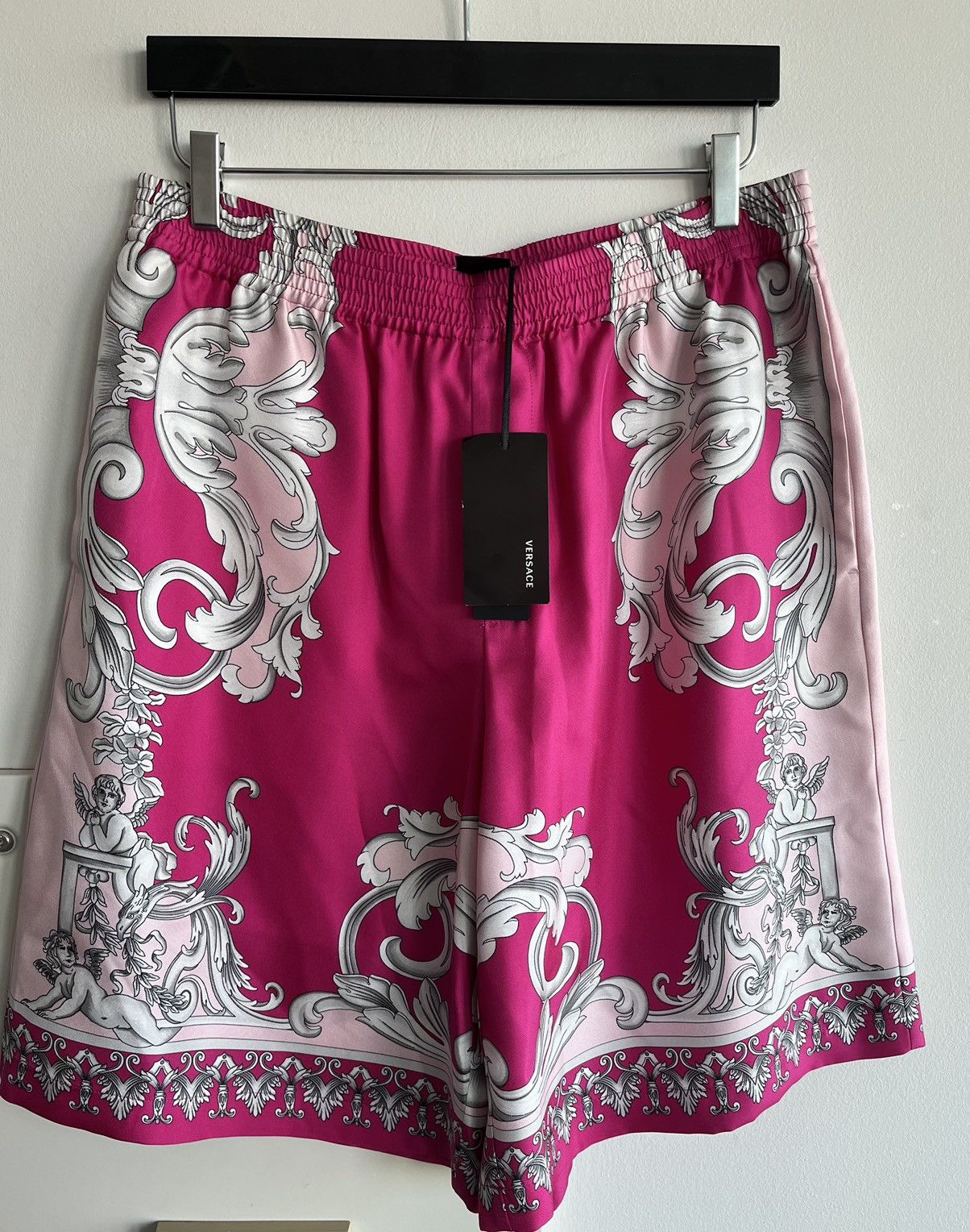 Versace Rare Super Runway Brand New Pure Silk Runway Medusa Shorts Size US 34 / EU 50 - 23 Thumbnail