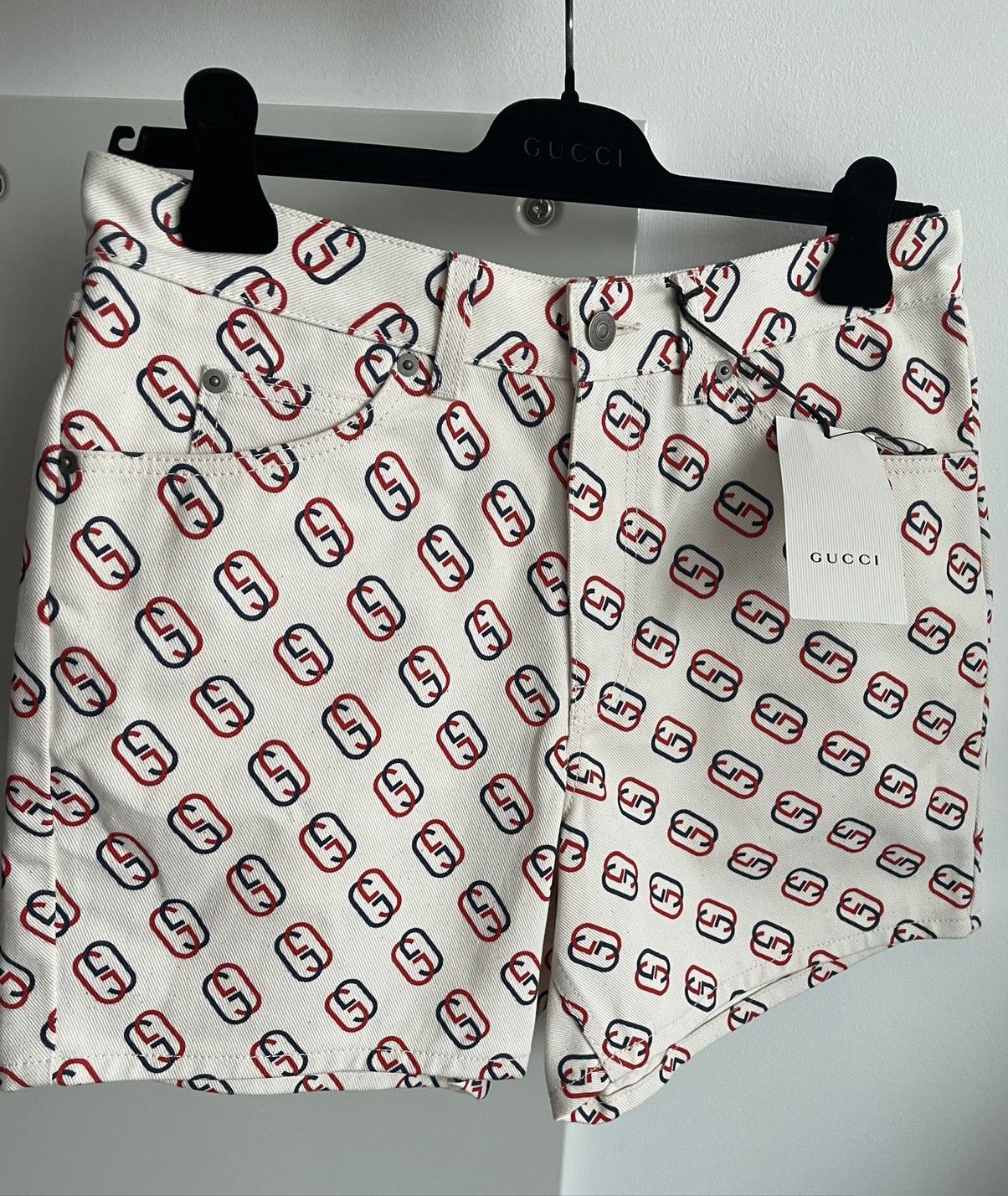 Gucci Rare Sold Out Brand New Super Runway GG Logo Shorts Pant Size US 30 / EU 46 - 16 Thumbnail