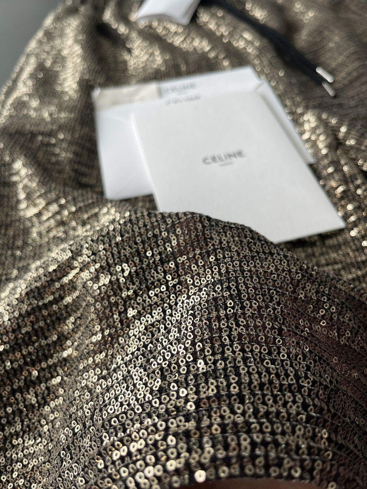 Celine × Hedi Slimane Brand New Celine Super Runway LimitedEdition Glitter Shorts Size US 34 / EU 50 - 18 Thumbnail