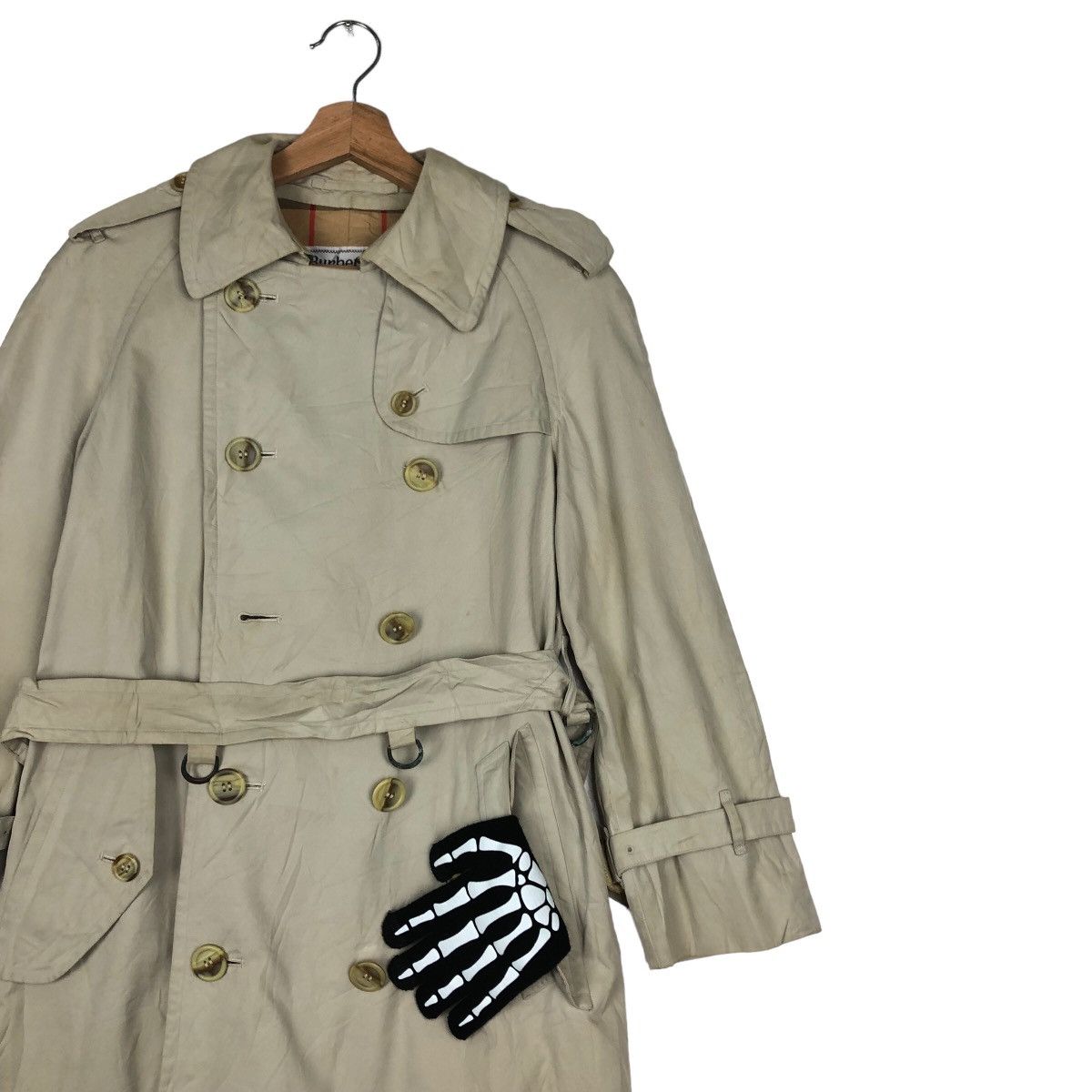 Burberry VINTAGE BURBERRYS LONG JACKET BONDAGE NOVA CHECK LINING Size US M / EU 48-50 / 2 - 5 Thumbnail