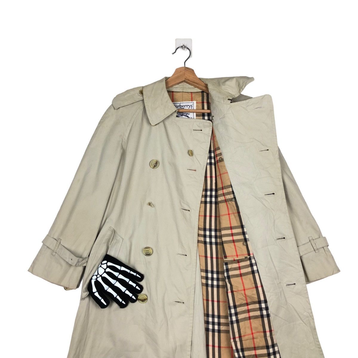 Burberry VINTAGE BURBERRYS LONG JACKET BONDAGE NOVA CHECK LINING Size US M / EU 48-50 / 2 - 10 Thumbnail