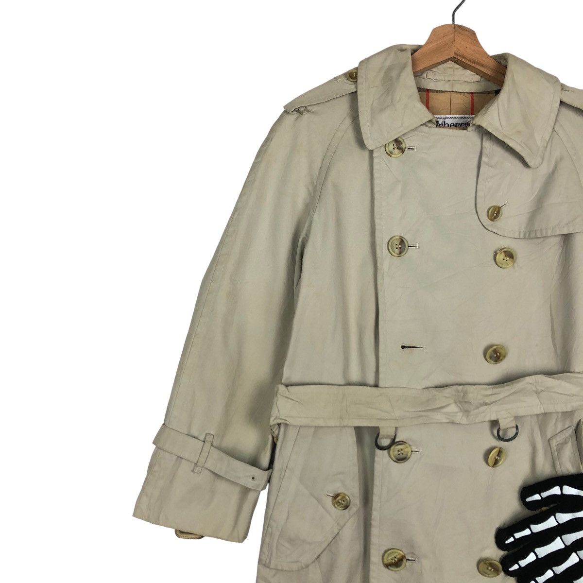 Burberry VINTAGE BURBERRYS LONG JACKET BONDAGE NOVA CHECK LINING Size US M / EU 48-50 / 2 - 6 Thumbnail
