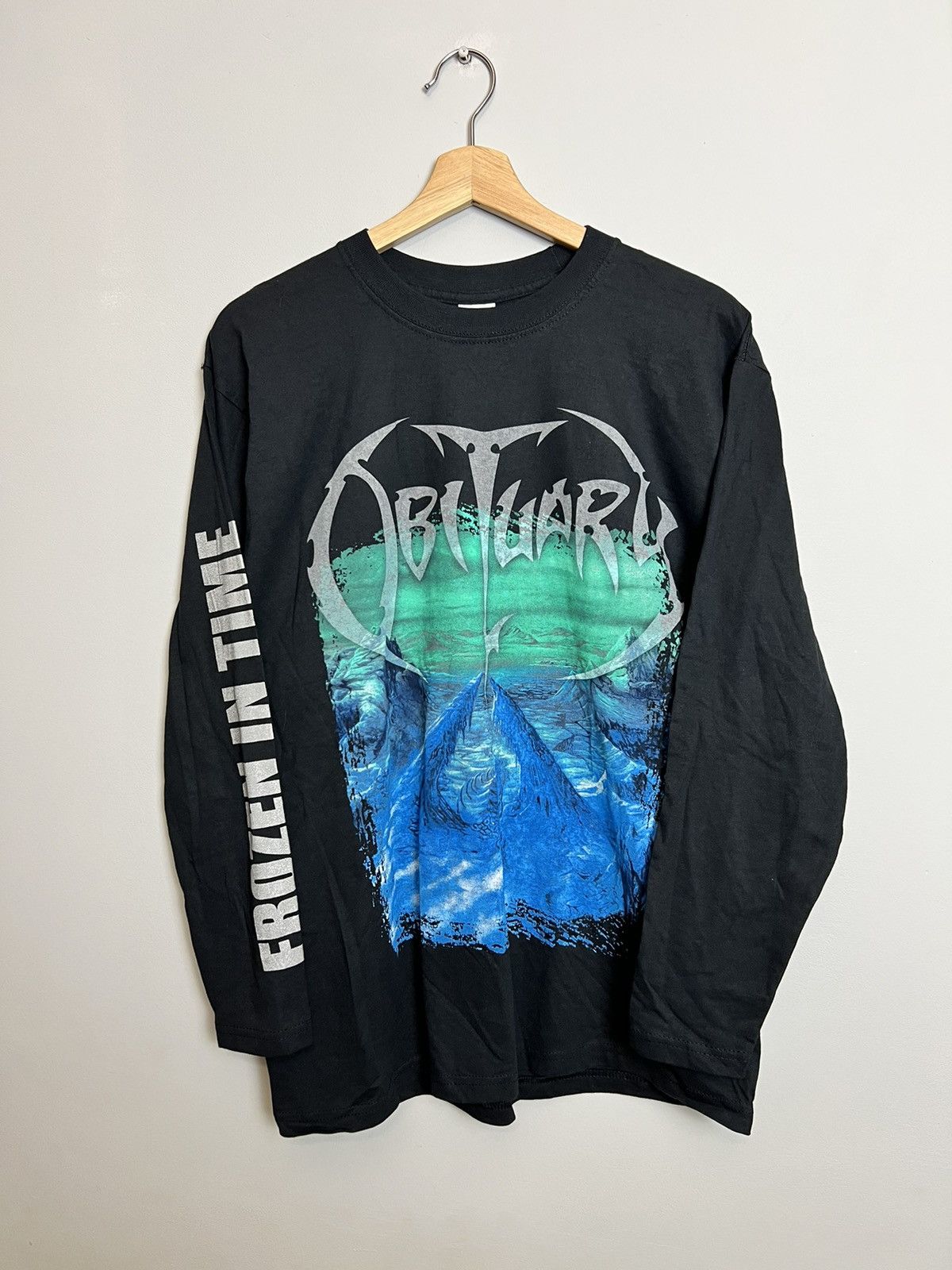 00s Obituary Frozen In Time Vintage Death Metal Band Tee